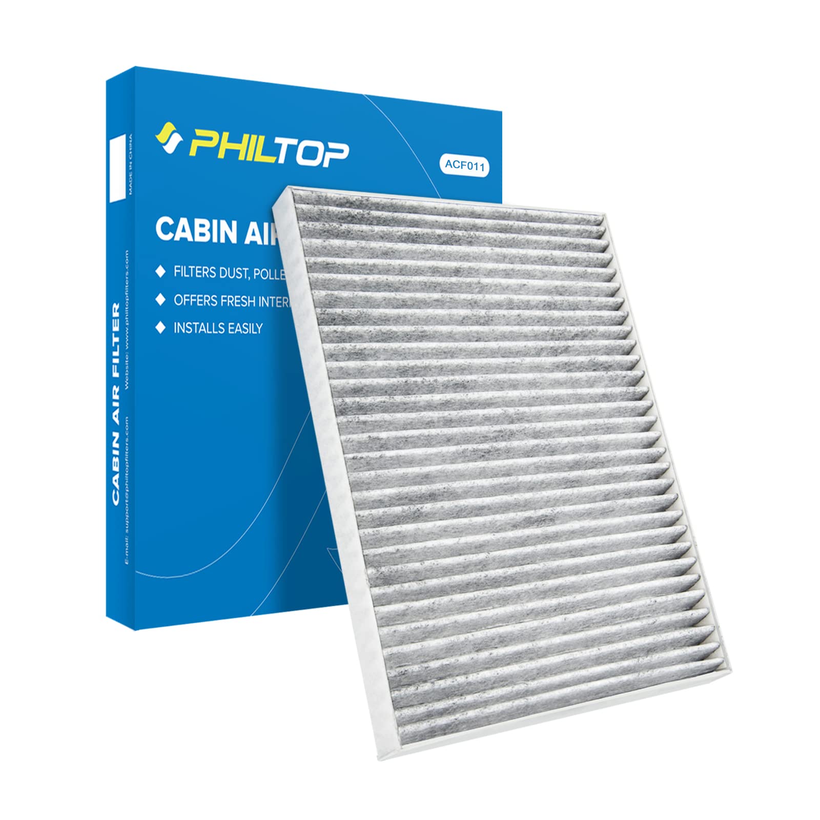 PHILTOP Cabin Air Filter, Replacement for Enclave 2008-2017, Traverse 2009-2017, Acadia 2007-2016, Outlook 2007-2010, Premium AC
