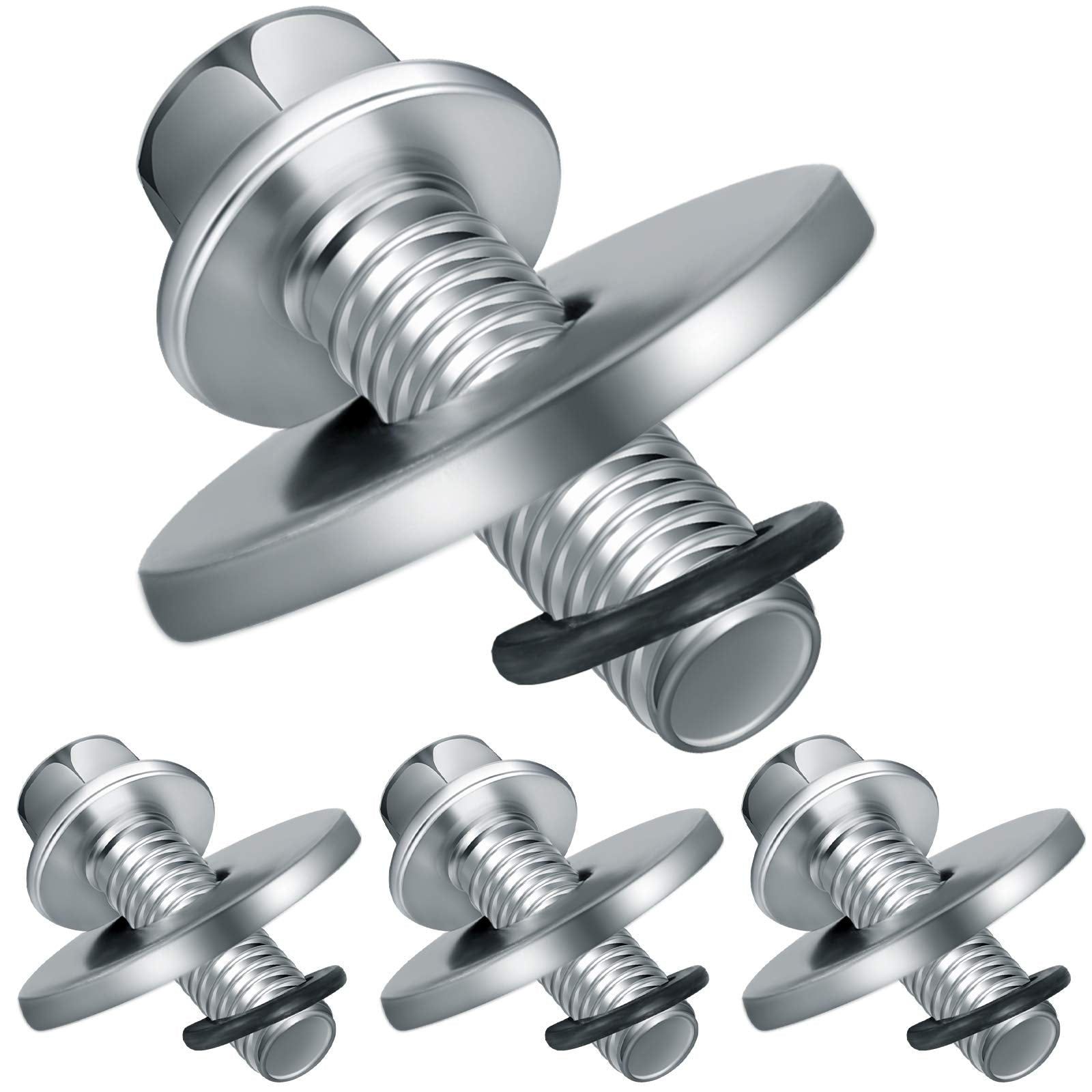 3/4 Inch Go Kart Clutch Bolt Kit Engine Clutch And Lock Washer, Minibike And Kart Engine, 10/12 Teeth Clutch Bolt