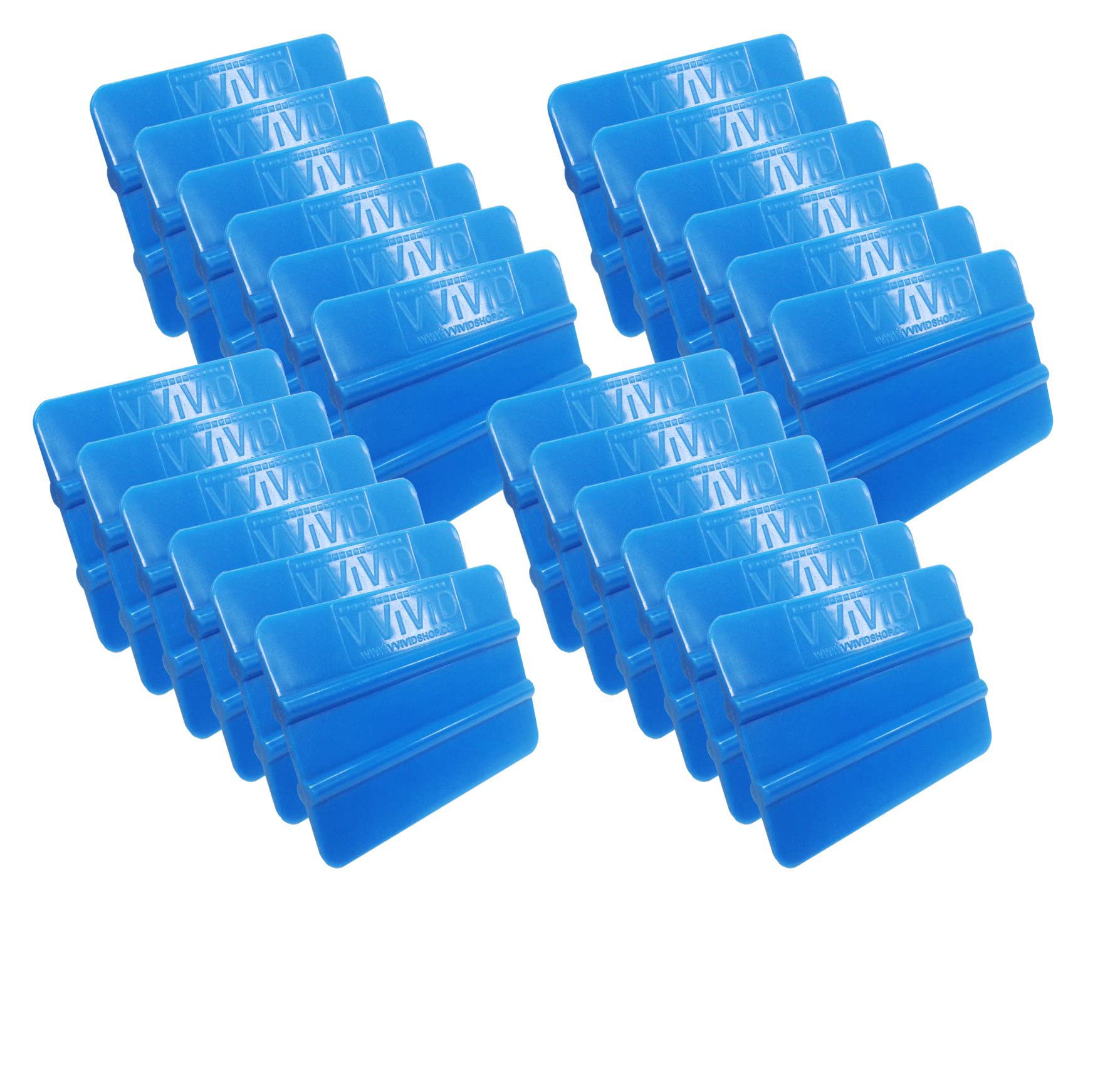 VViViD Blue Handheld Vinyl Wrap Applicator Squeegee (24 Pack)
