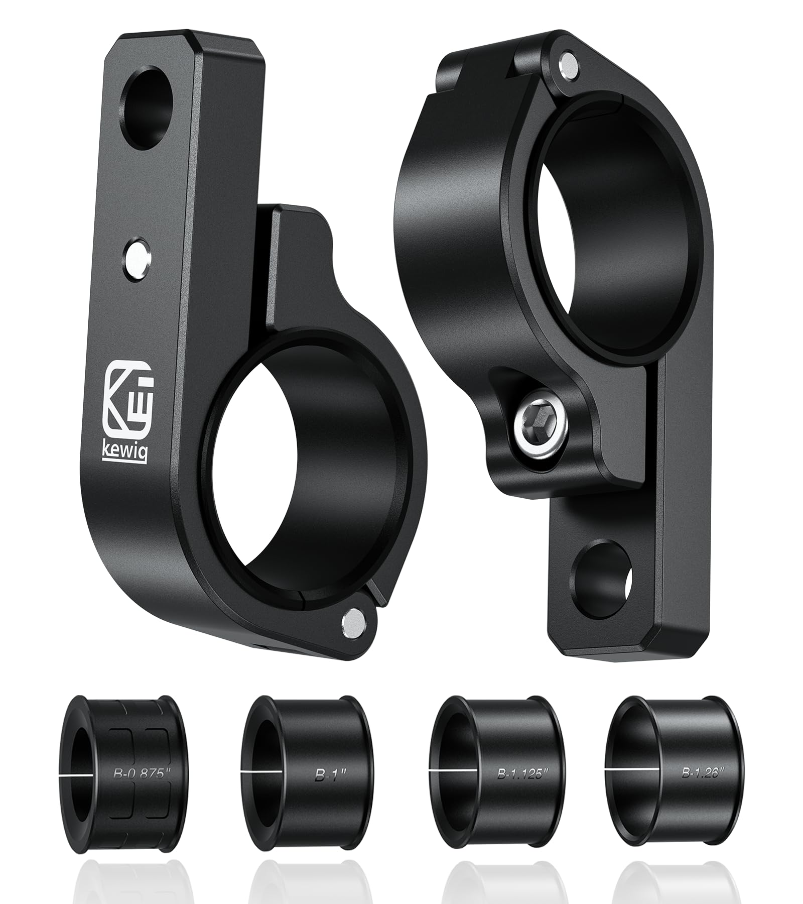 Vazeswin 2 Pcs Light Bar Mounts, Aluminium Alloy Roll Bar Clamp, Sturdy Motorcycle Atv Utv Truck Led Light Bar Mounting Bracket