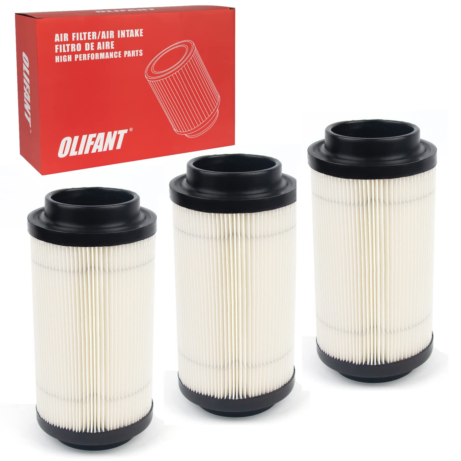 3Pcs Air Filter For Polaris Sportsman 500 570 850 335 400 450 550 600 700 800 1000 Xp/Scrambler 500 850 1000 Xp Magnum Trail Blazer Boss Diesel Air Intake 7080595 7082101