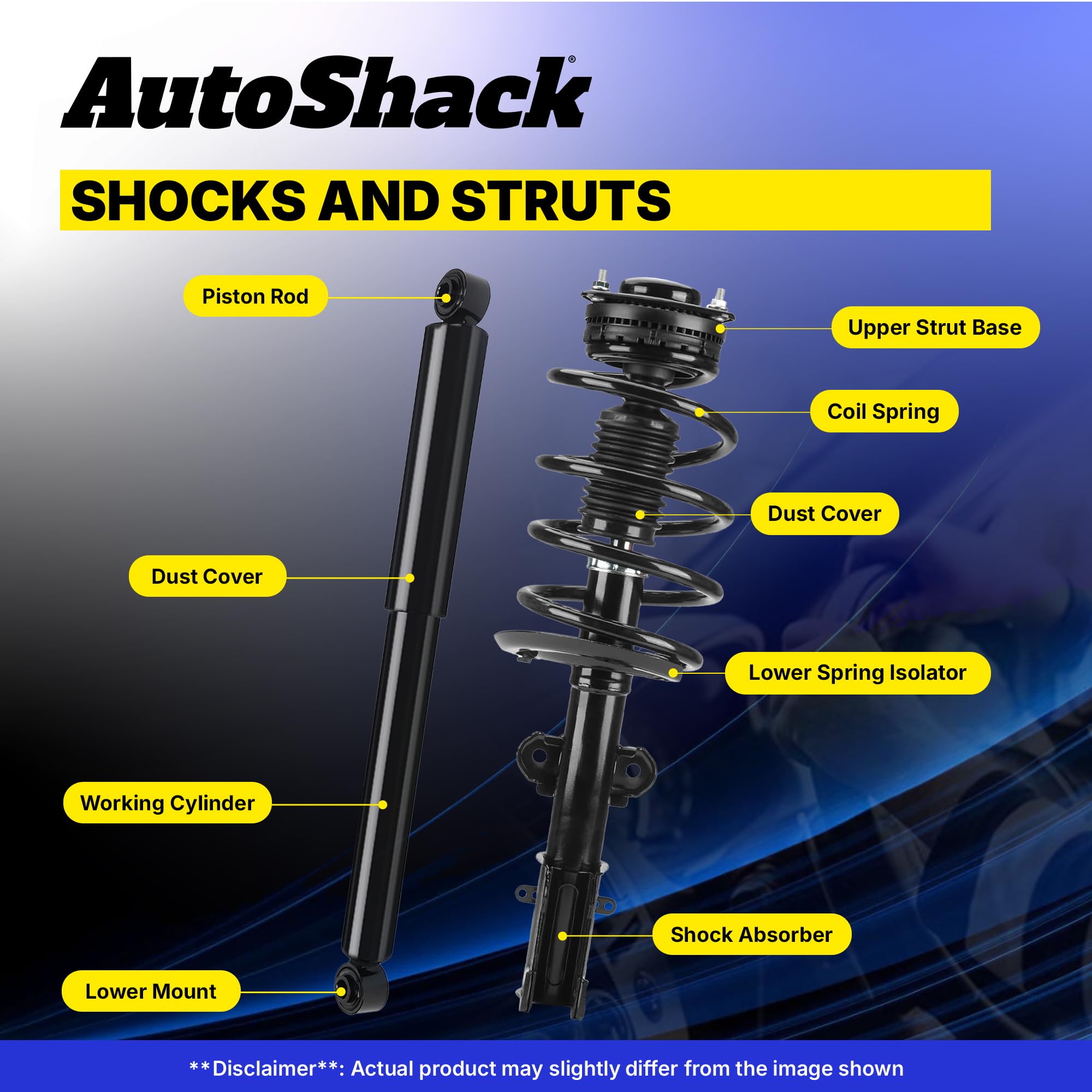 Autoshack Front & Rear Complete Struts Coil Springs And Shock Absorbers Set 4 Replacement For 2006-2010 Kia Optima 2007-2011 Ron