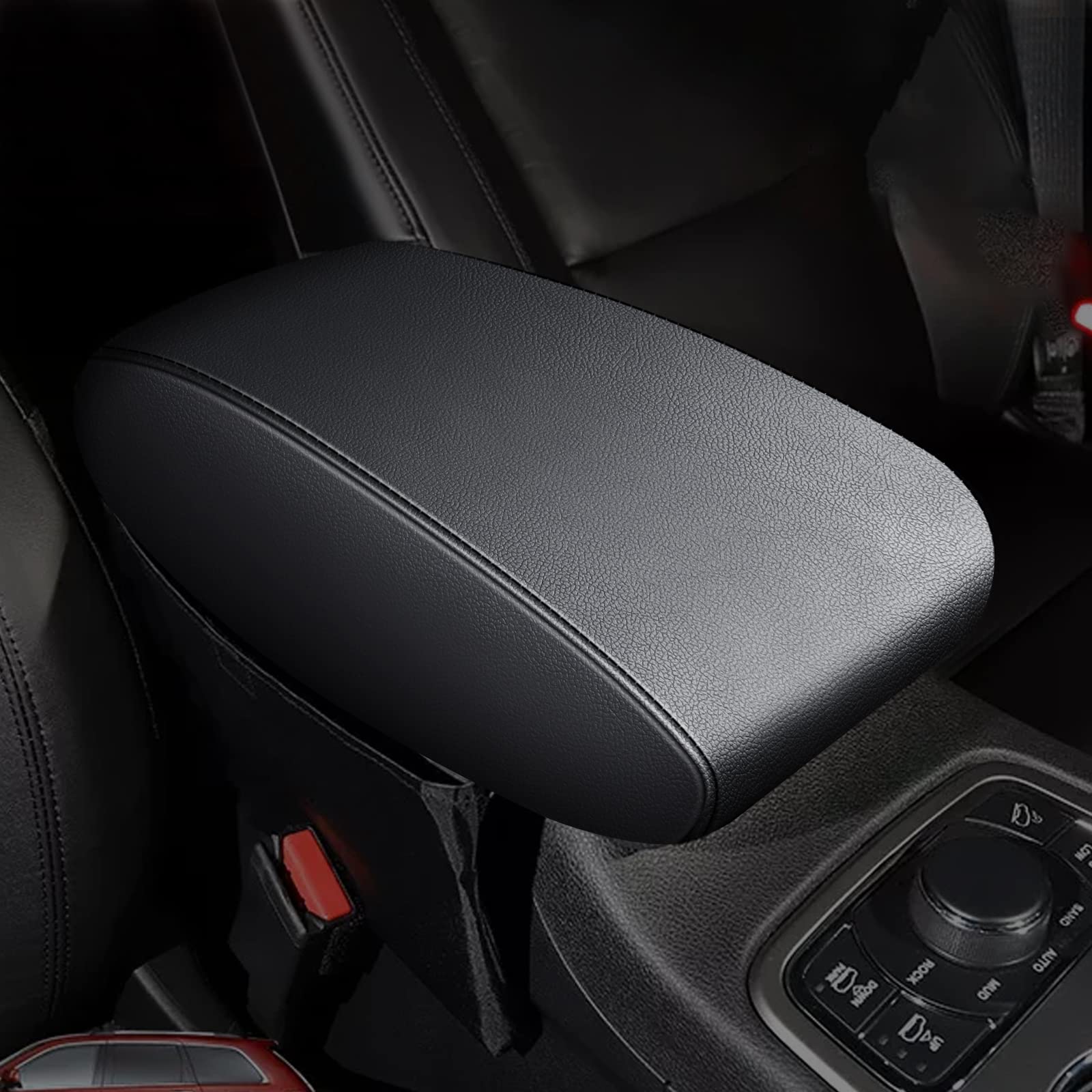 Aomsazto Center Console Armrest Cover For 2011-2021 Grand Cherokee Jeep (Not For 2022