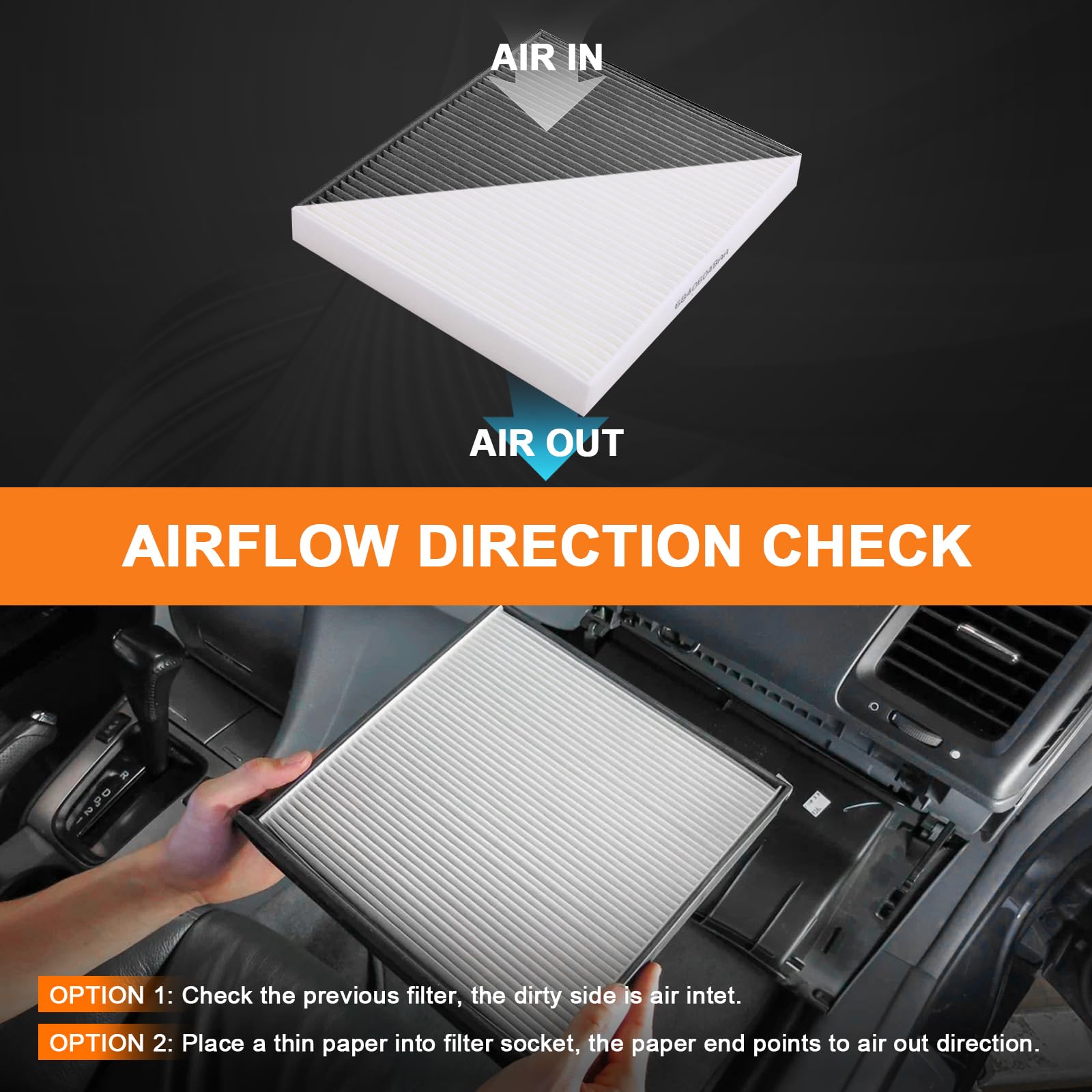 68318365AA Cabin Air Filter Kit for 2016 2017 2018 Ram 1500 2500 3500 Cabin Air Filter Air Conditioning Filter Access Door CF116