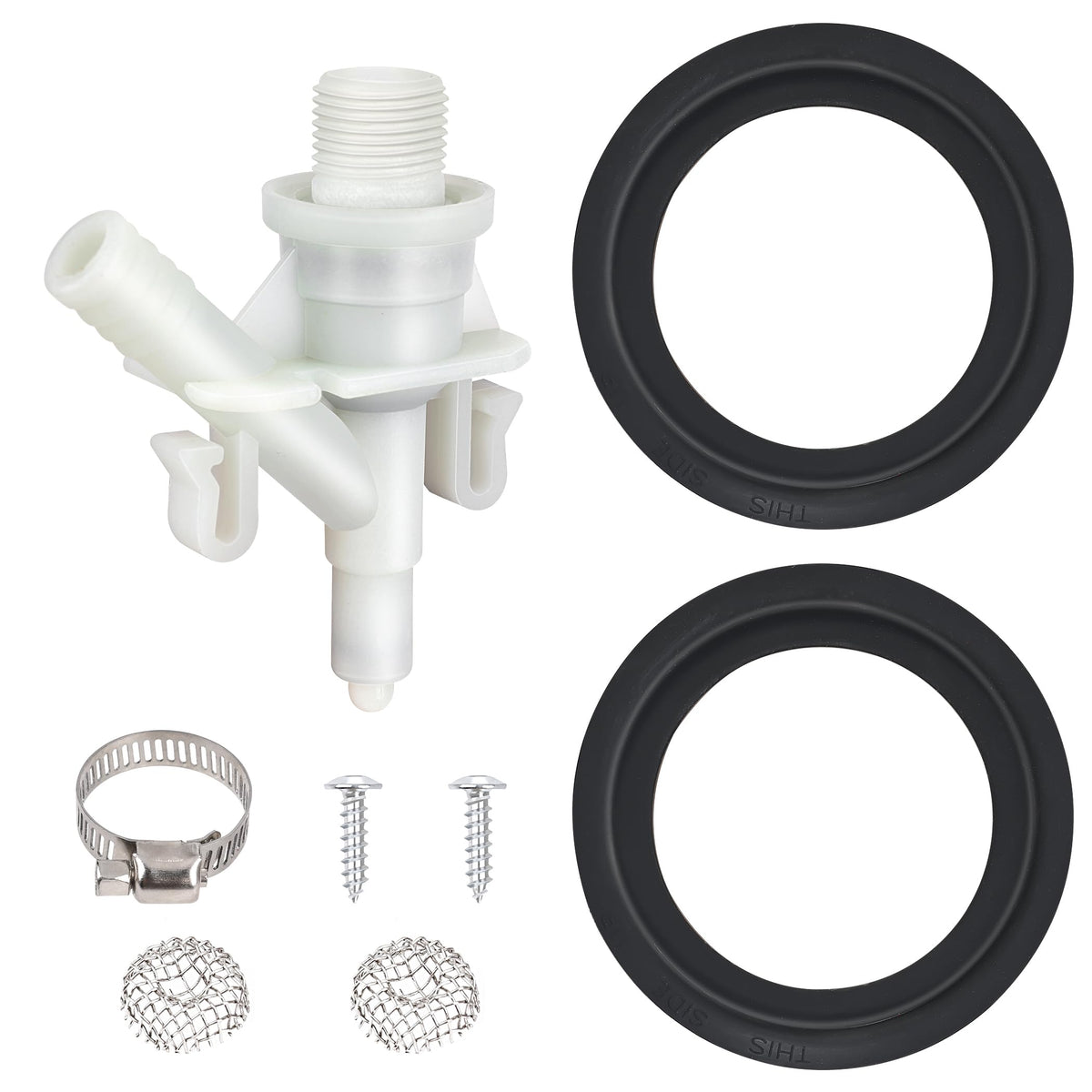 385311641 RV Toilet Water Valve Kit Replacement for Sealand Dometic RV Toilets 300, 301, 310, 311, 320, 321, Camper Trailer RV P