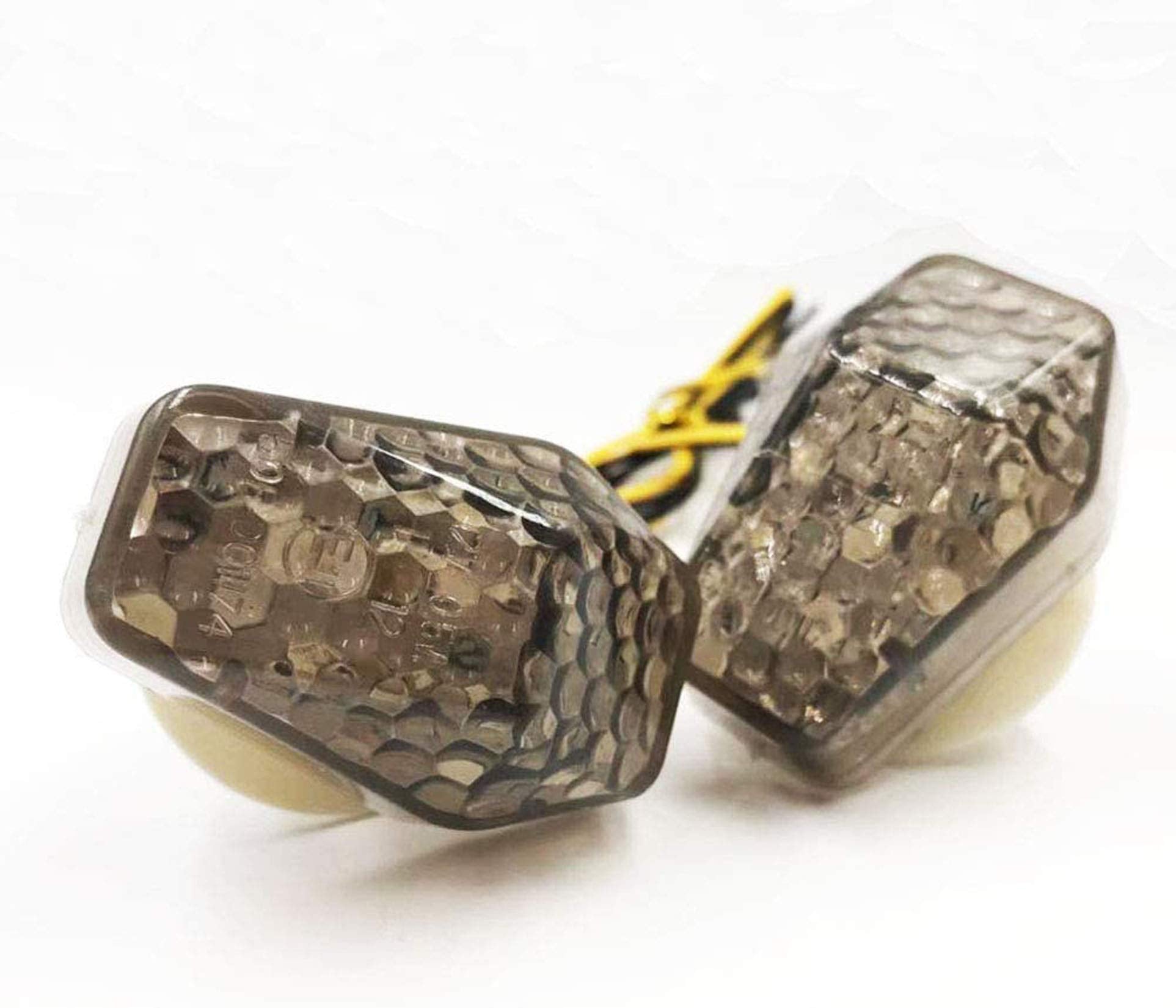 SAMDO A Pair Motorcycle Smoke LED Indicator Blinker Turning Light Flush Mount Turn Signal Light For Suzuki SV650 650S SV650 GSX-