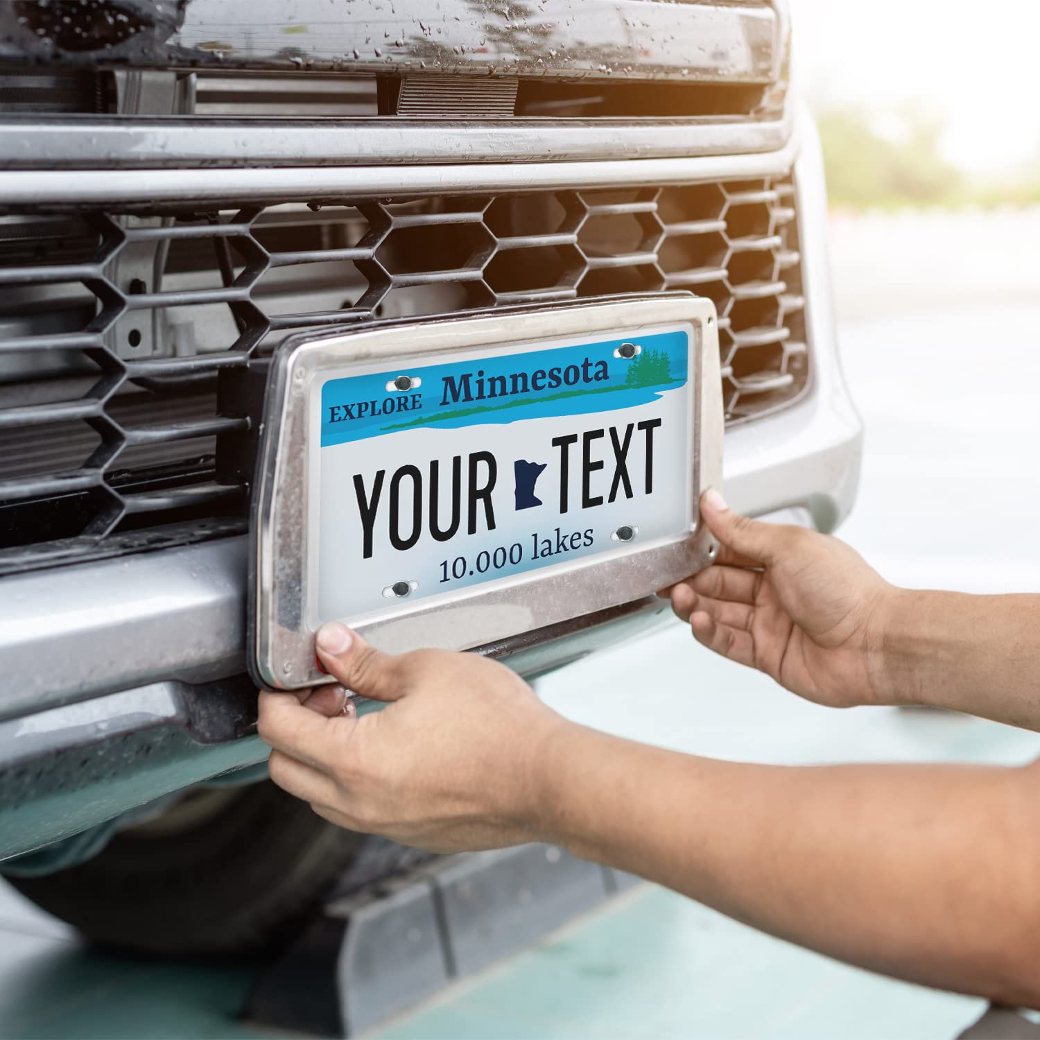 Sigo Signs Custom Minnesota License Plate - Personalized 6x12" Rust-Free Aluminum, Fade Resistant, Made in USA