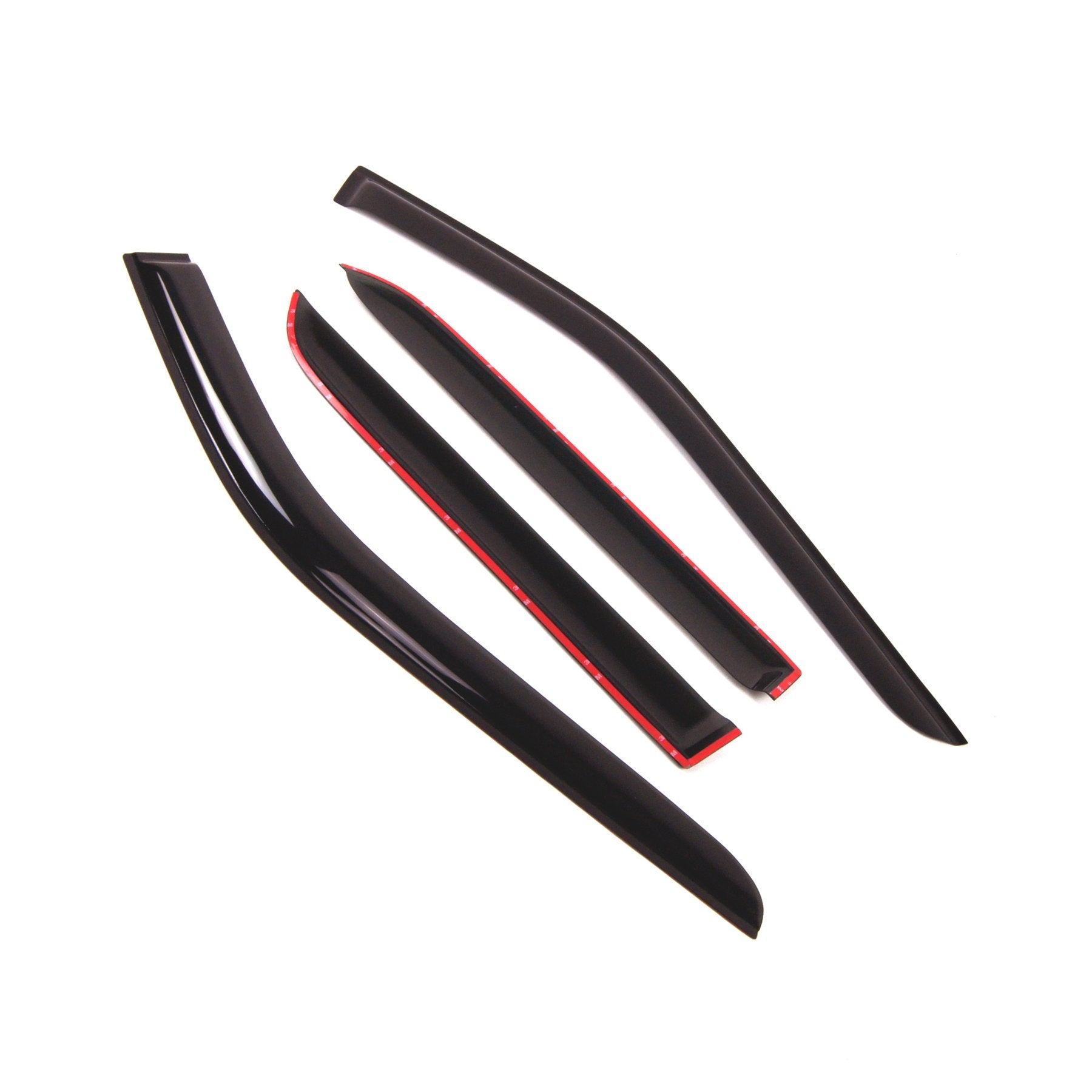 Tuningpros Window Visor Compatible With 2011-2016 Ford Explorer, Dgwv2-157 Outside Mount Deflector Rain Guard Dark Smoke, 4 Pcs