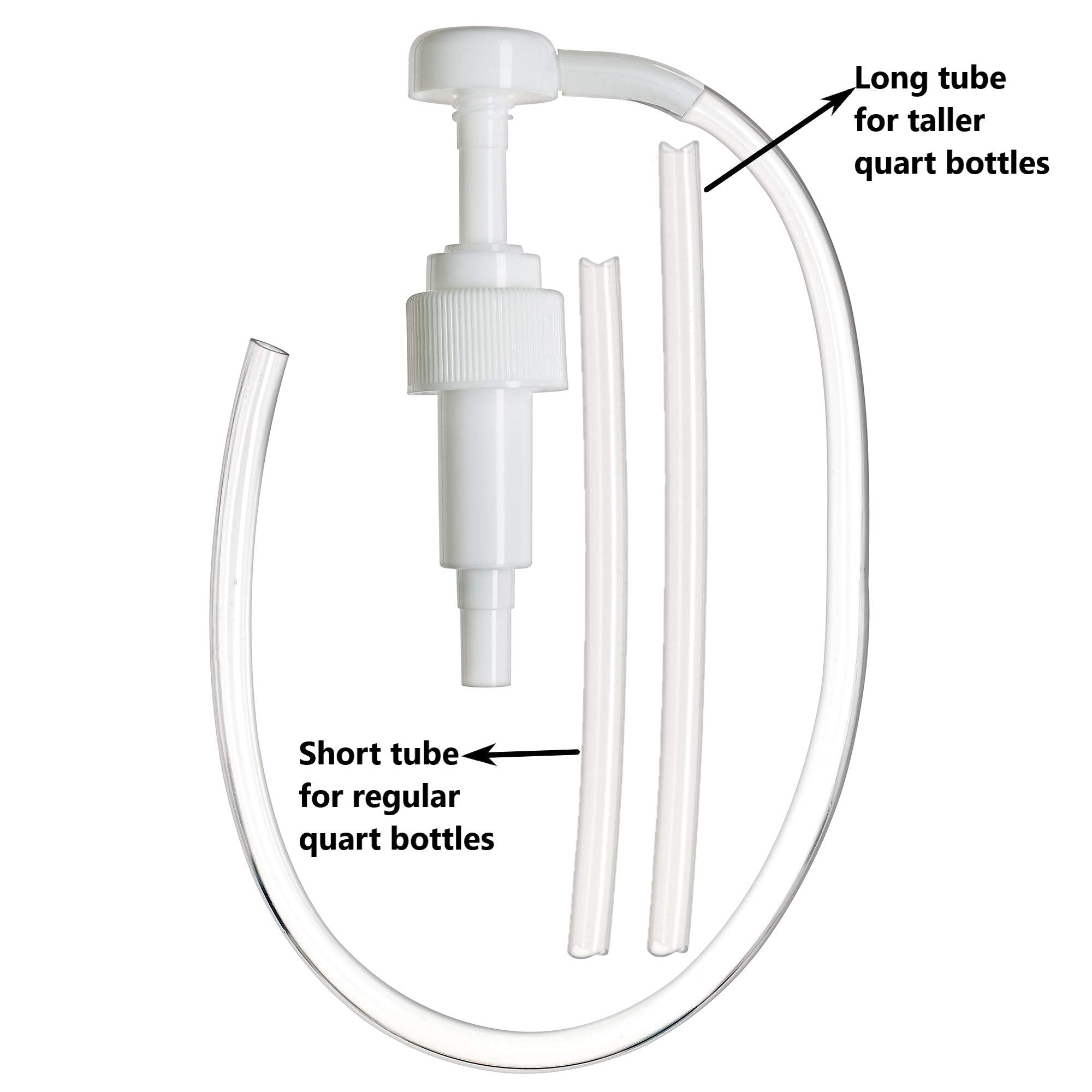 Slippery Pete 5cc Fluid Pump for Quart Bottles - Ideal for Gear Oil, Transmission & Differential Fluid Transfer - White