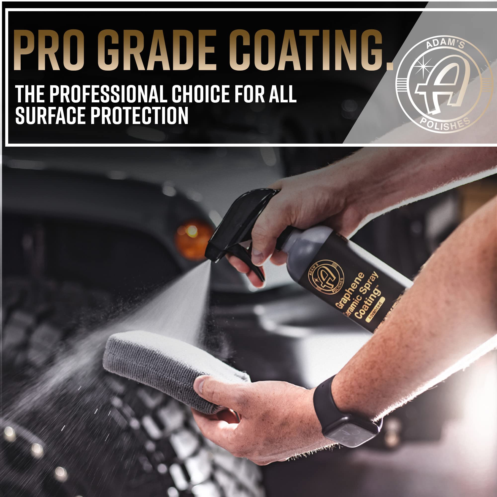 Adam's Polishes Graphene Ceramic Spray Coating - 12oz, Extreme Gloss & Protection for Cars, Boats, RVs & Motorcycles, Model GSC123