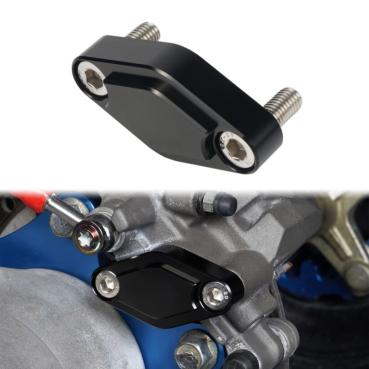 NICECNC ATV Parking Brake Blocking Plate Compatible with Yamaha Raptor 700R 700 660 250 350 Banshee 350 YFZ 450 YFZ450R Warrior 