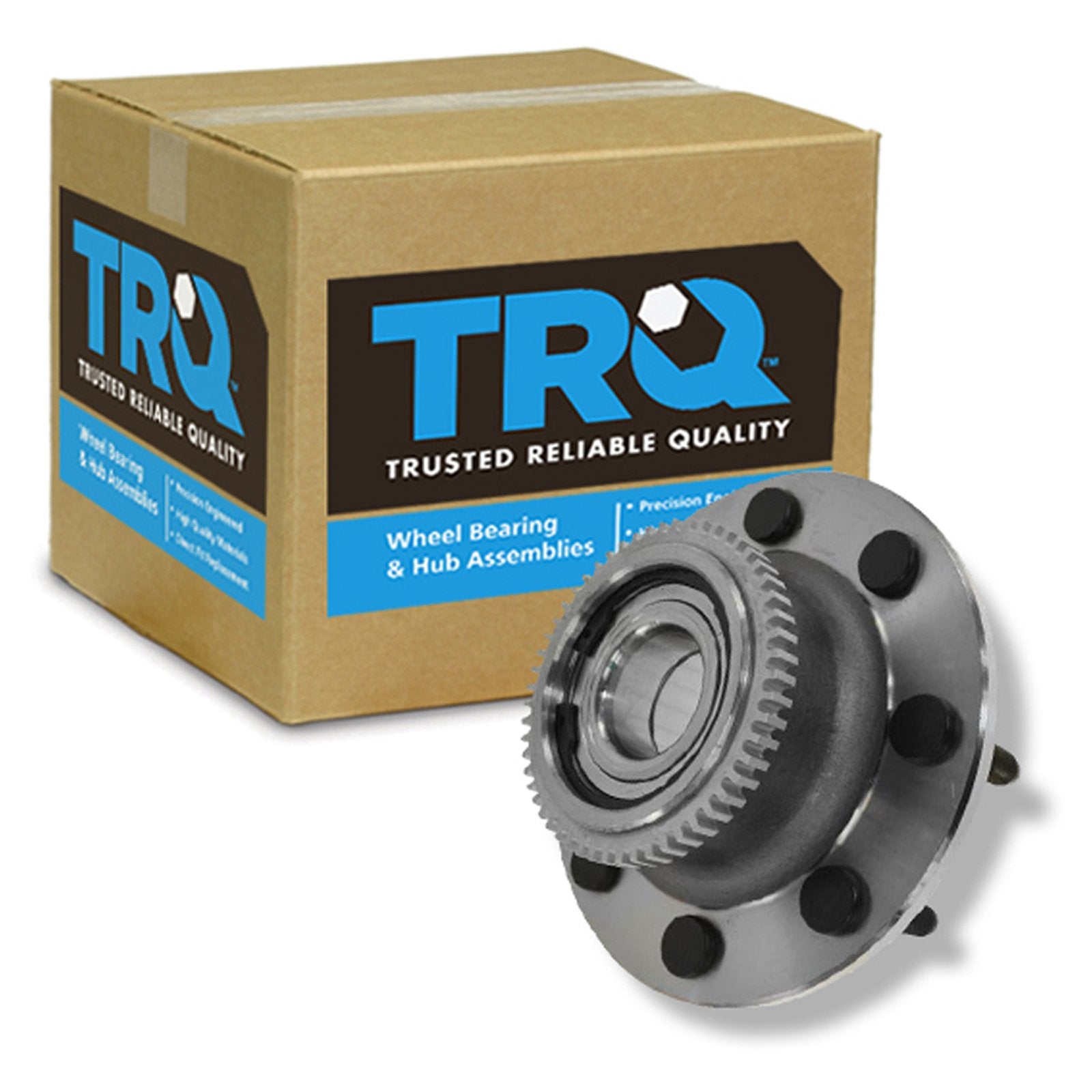 Trq Front Wheel Bearing & Hub Assembly With Abs Sensor Compatible With 2000-2002 Dodge Ram 2500 Ram 3500