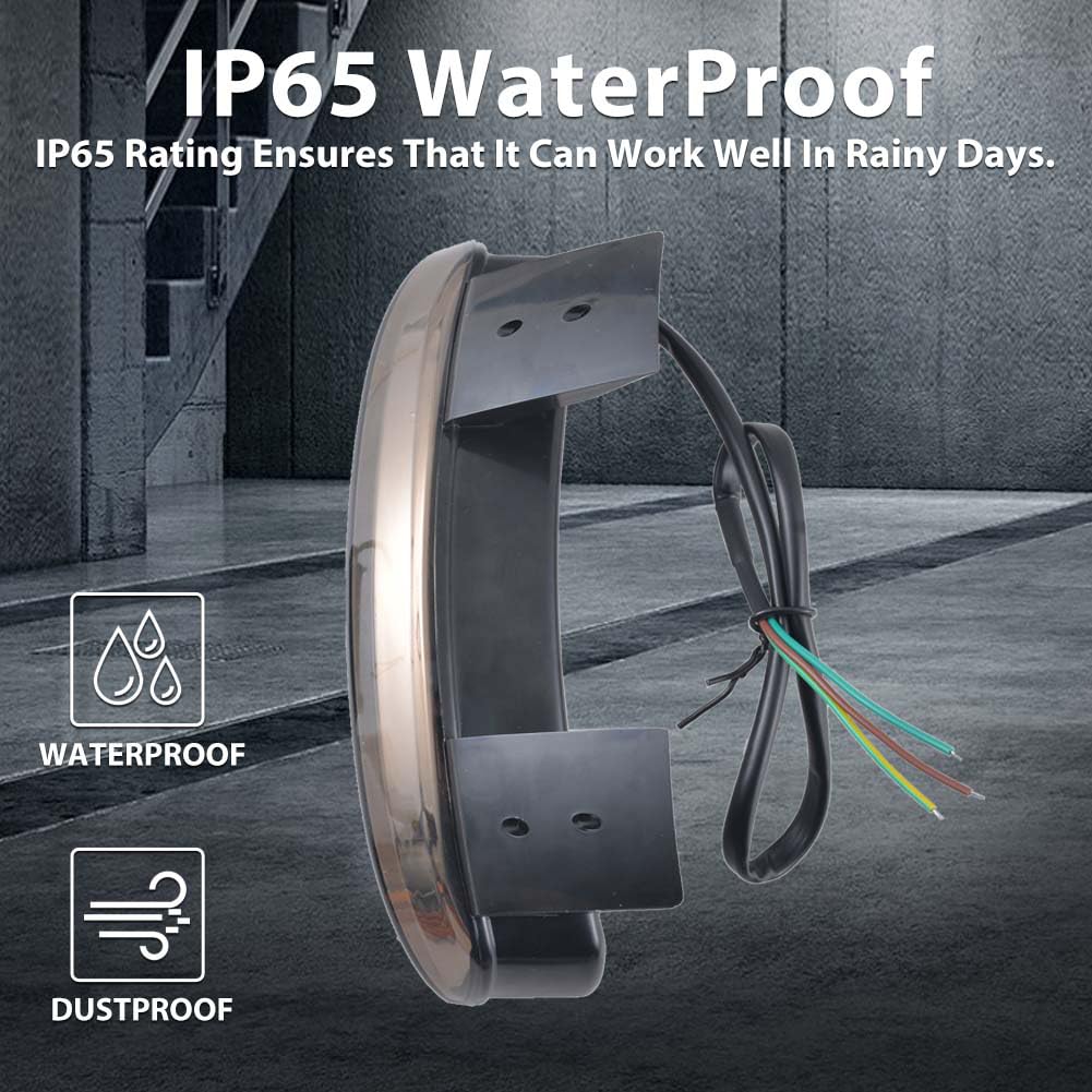 Natgic 1Pc Motorcycle Tail Light Chopped Rear Fender Edge Led Brake Light License Plate Light Stop Running Light For Har*Ley Sport-Ster Xl 883N 1200N Xl1200V Xl1200X (Smoke Shell)