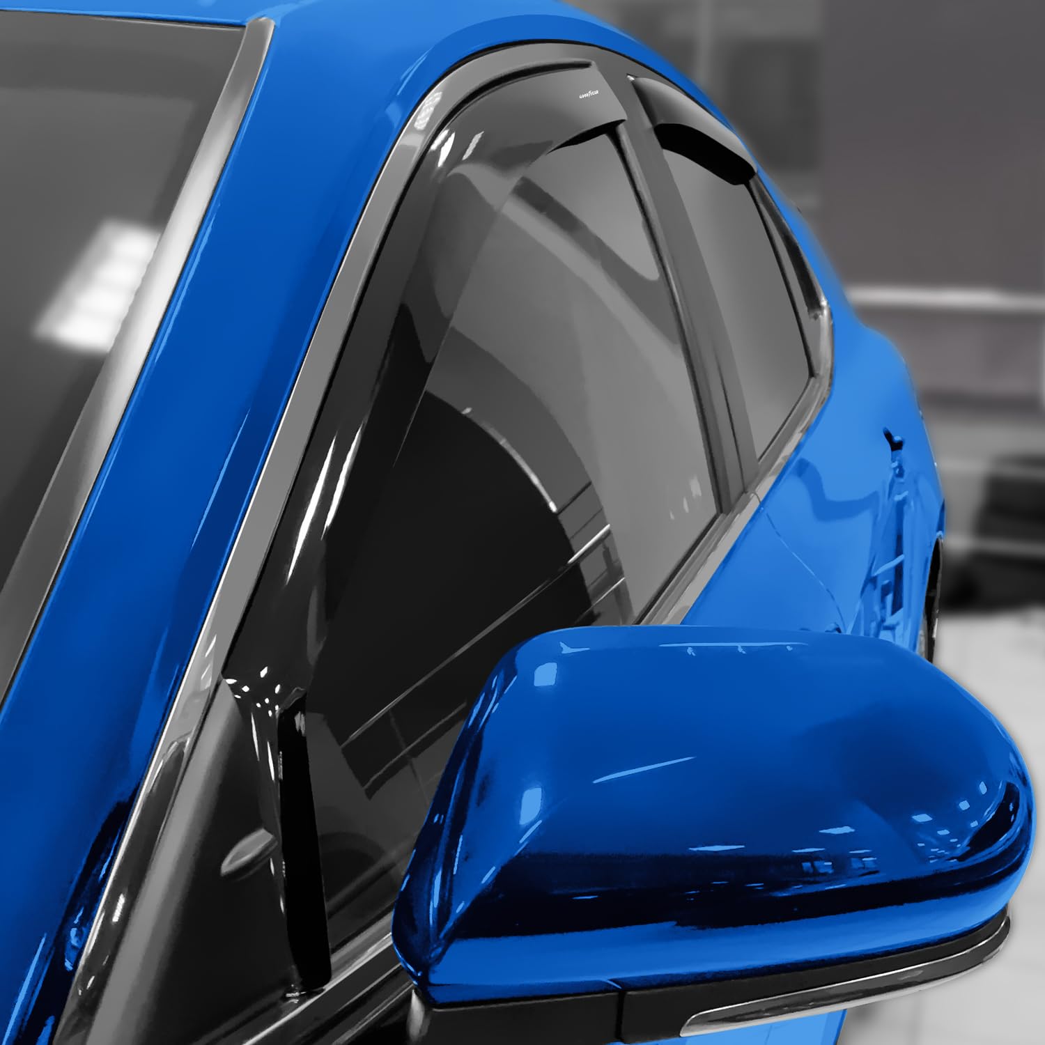 Goodyear Shatterproof in-Channel Window Deflectors for Toyota Camry 2018-2024, Rain Guards, Window Visors for Cars, Vent Deflect