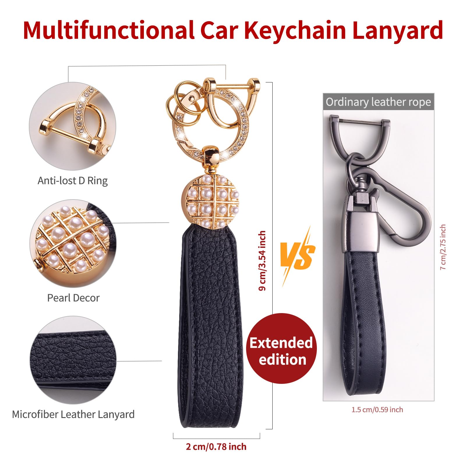 Qetoosur for KIA Key Fob Cover with Leather Lanyard, Key Case Protection Shell Fit for KIA Cerato Ceed Forte NIRO Sorento Seltos