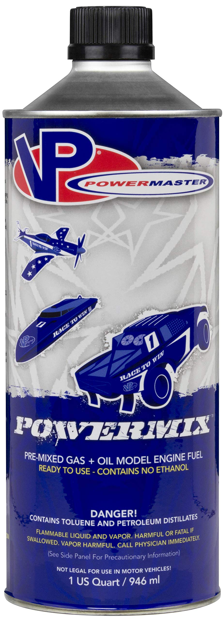 VP Racing Fuels Powermaster PowerMix 25:1 Fuel - 1 Quart