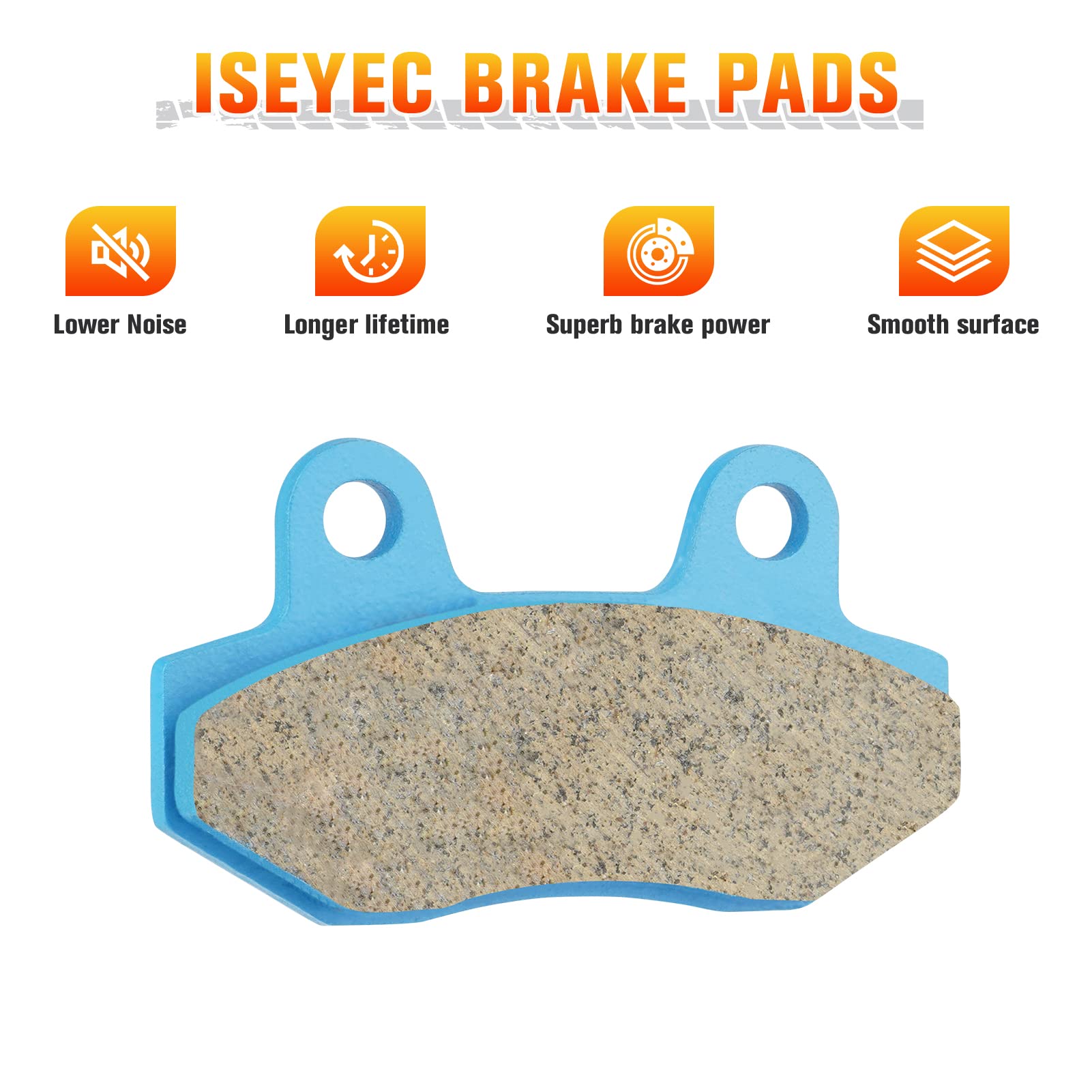 Front & Rear Ceramic Brake Pads Set For Yamaha Raptor 700, 700R, Raptor 700 Se 2006, 2007-2012, 3 Sets Front And Rear Brake Pads