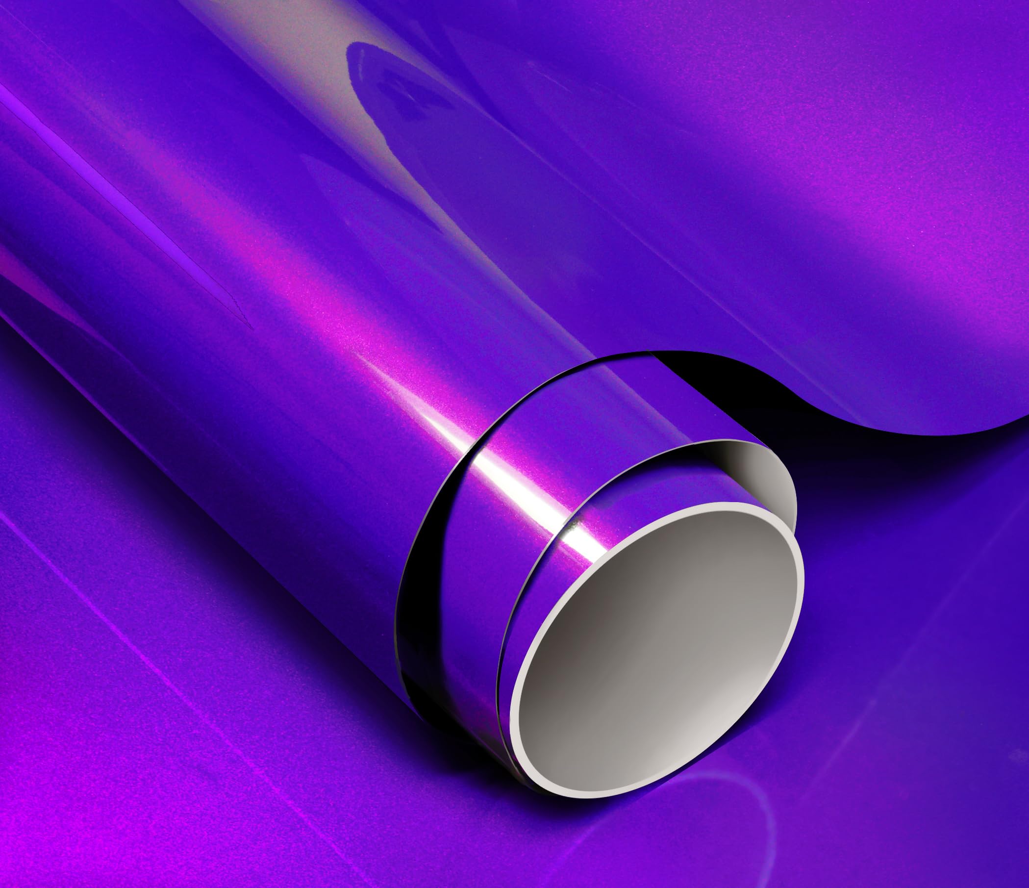 Colorfusion Ppf By Vvivid, Gloss Flip Purple Blast Dry Apply Ppf Vinyl Car Wrap Roll 20Ft X 5Ft