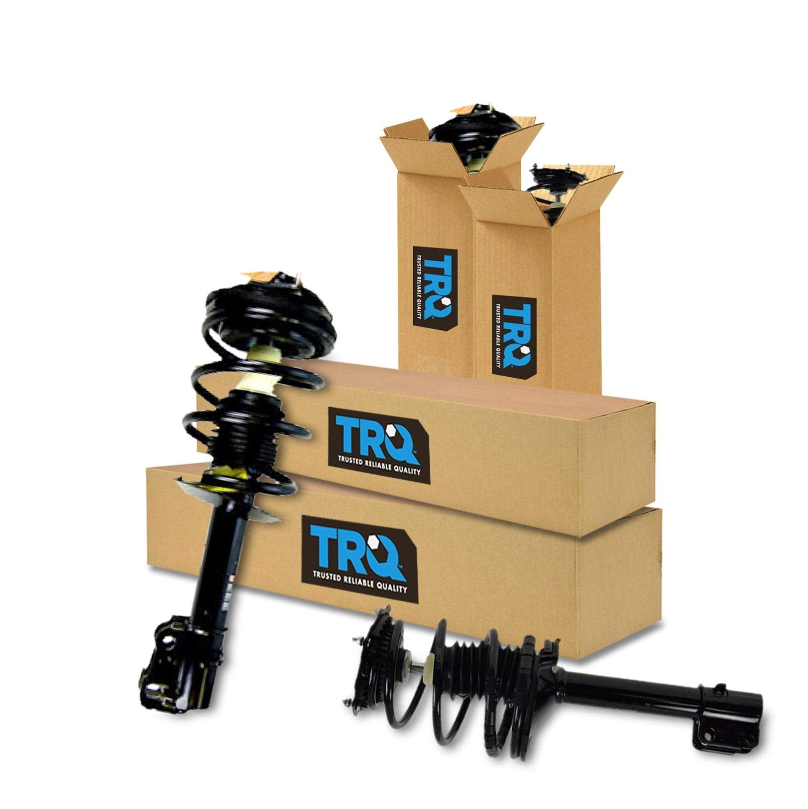 Trq Front And Rear Strut & Coil Spring Assembly Set Driver & Passenger Sides Compatible With 95-99 Dodge Neon Plymouth