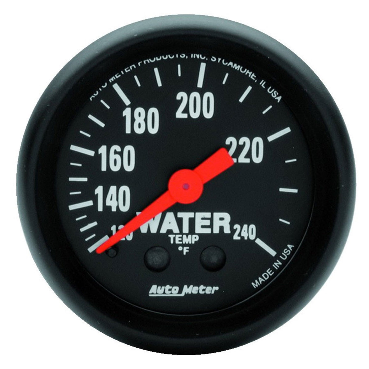 AUTO METER 2607 Z-Series Mechanical Water Temperature Gauge, 2 1/16&quot;