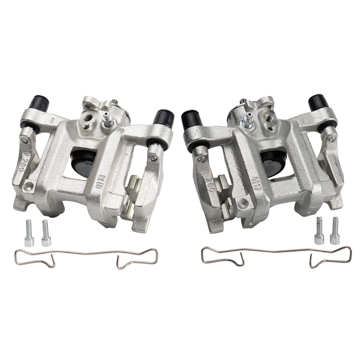 Trq Rear Brake Caliper Set Compatible With 2016-2019 Honda Civic