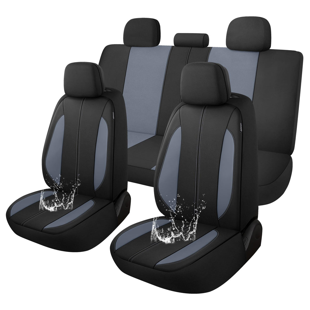 YGL Car Seat Covers for Full Seats,Waterproof Seat Covers for Cars,Durable Neoprene Car Seat Protectors,Interior Covers for Cars