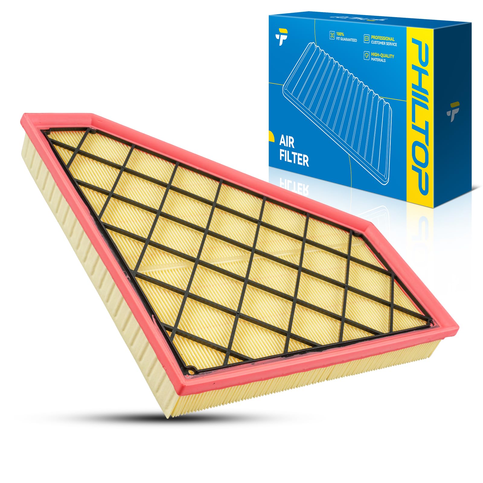 PHILTOP Engine air filter CA11494 Replacement for Cadillac ATS 2.0L 2013-2019, CTS 2.0L 2014-2019, ATS 2.5L 2013-2017, CTS 3.6L 