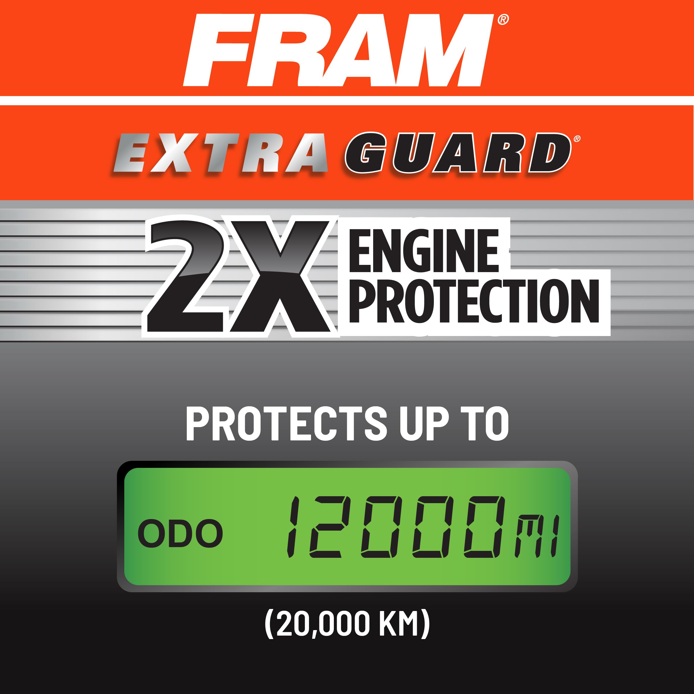 Fram Extra Guard Ca10163 Replacement Engine Air Filter For Select 2005-2022 Toyota Tacoma (2.7L), Provides Up To 12 Months Or 12