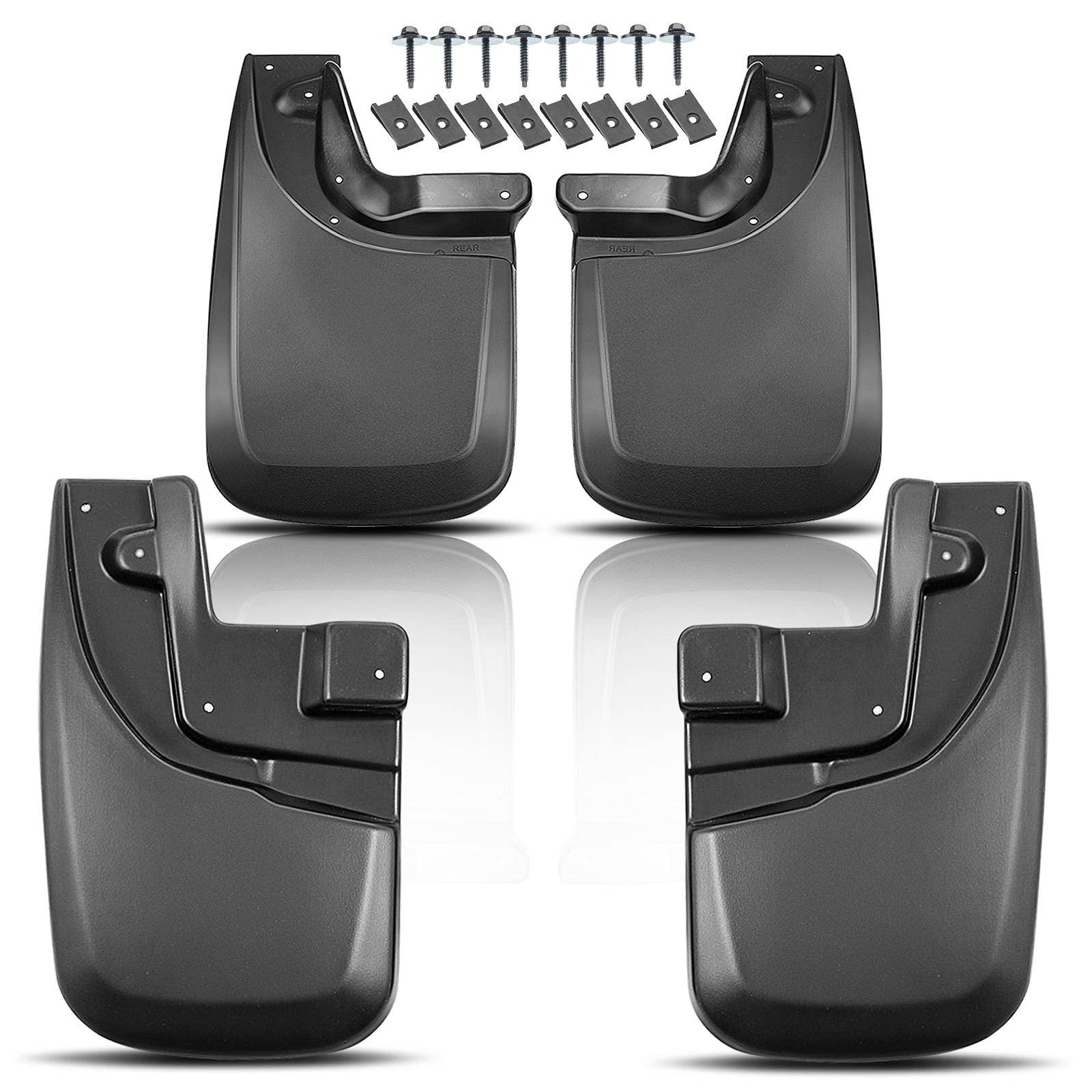 Yhtauto Set Of 4 Mud Flaps Splash Guards Accessories Replacement For Toyota Tacoma 2005-2015 Pickup, Mini Passenger Van V6 3.6L,