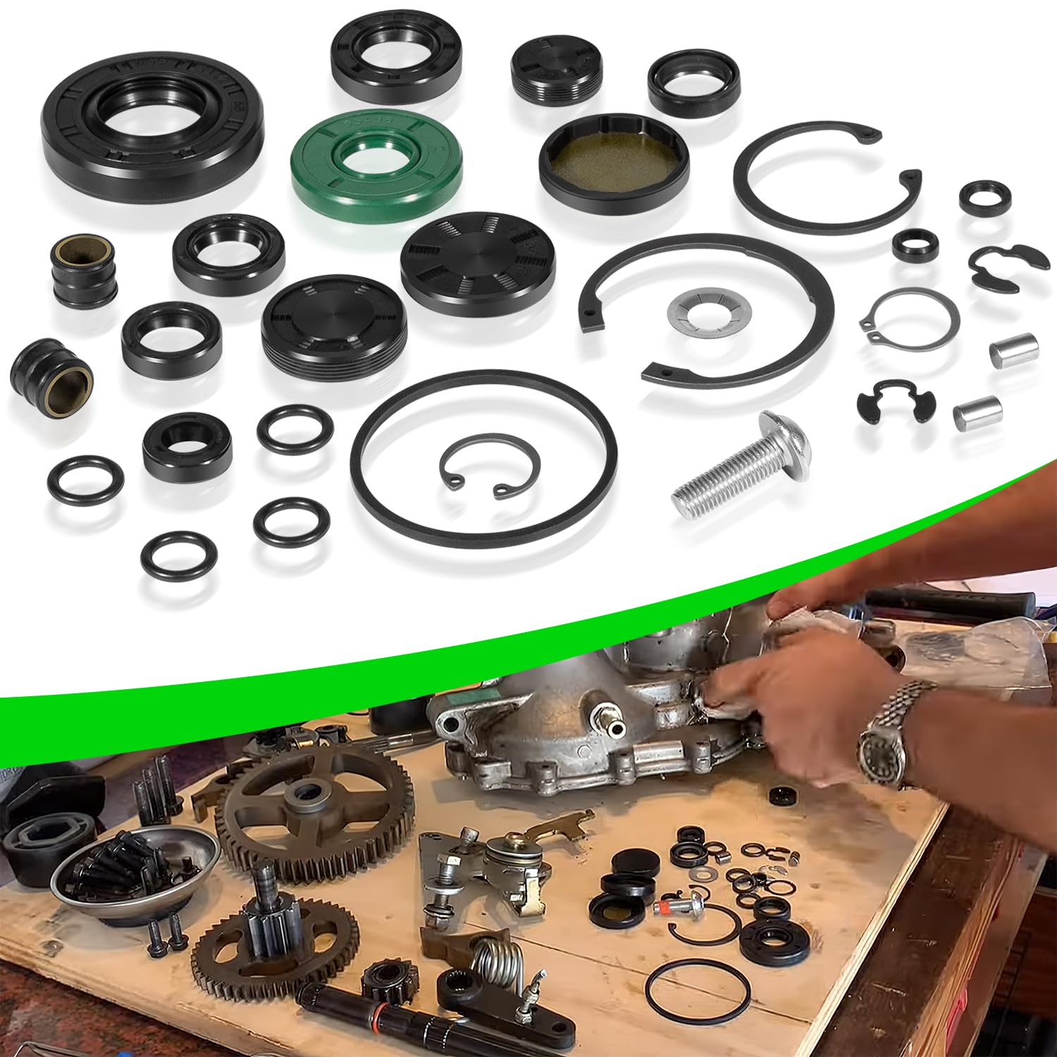 72994 Transmission Seal Kit Fits for Rebuilding ZT-2800, ZT-3100, ZT-3400 Transmission Replaces for Hydro-Gear 72994, 71410, 731