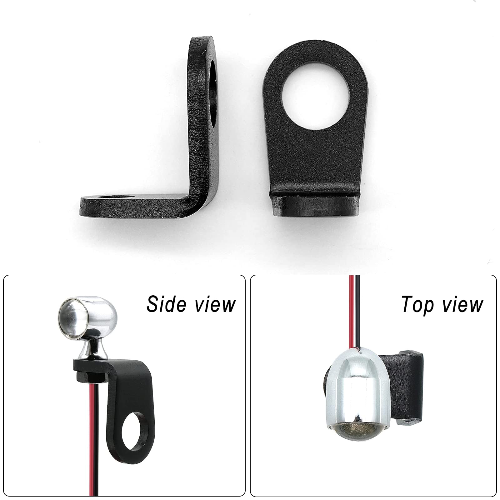 Motorcycle Turn Signals Brackets Universal L Shape M5 to M10 Screw, 5mm to 10mm hole Motorbike Mounting Brackets Relocation hold