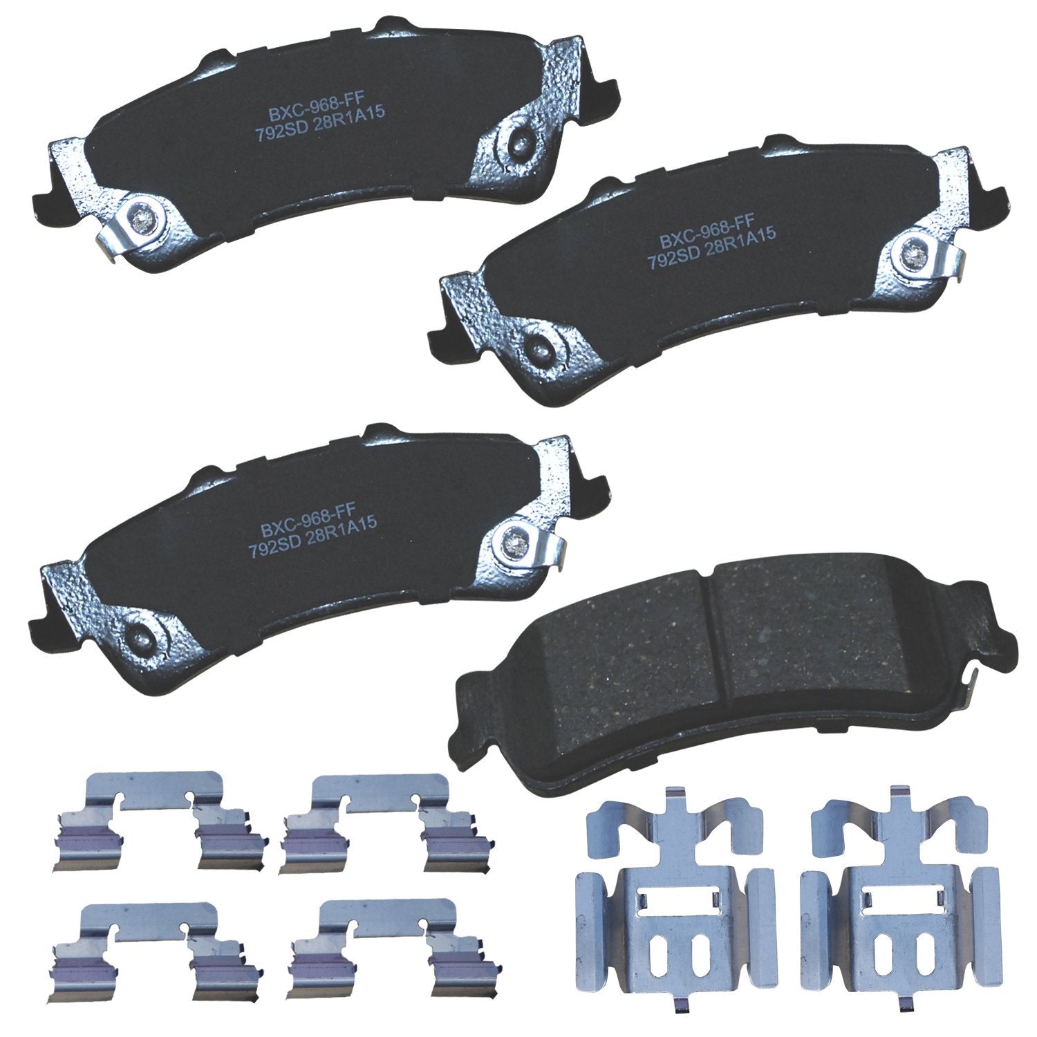 Bendix Premium Sbc792Sd Ceramic Rear Brake Pads For Select Models Cadillac Deville, Dts, Chevrolet Astro, Silverado 1500, 1500 C
