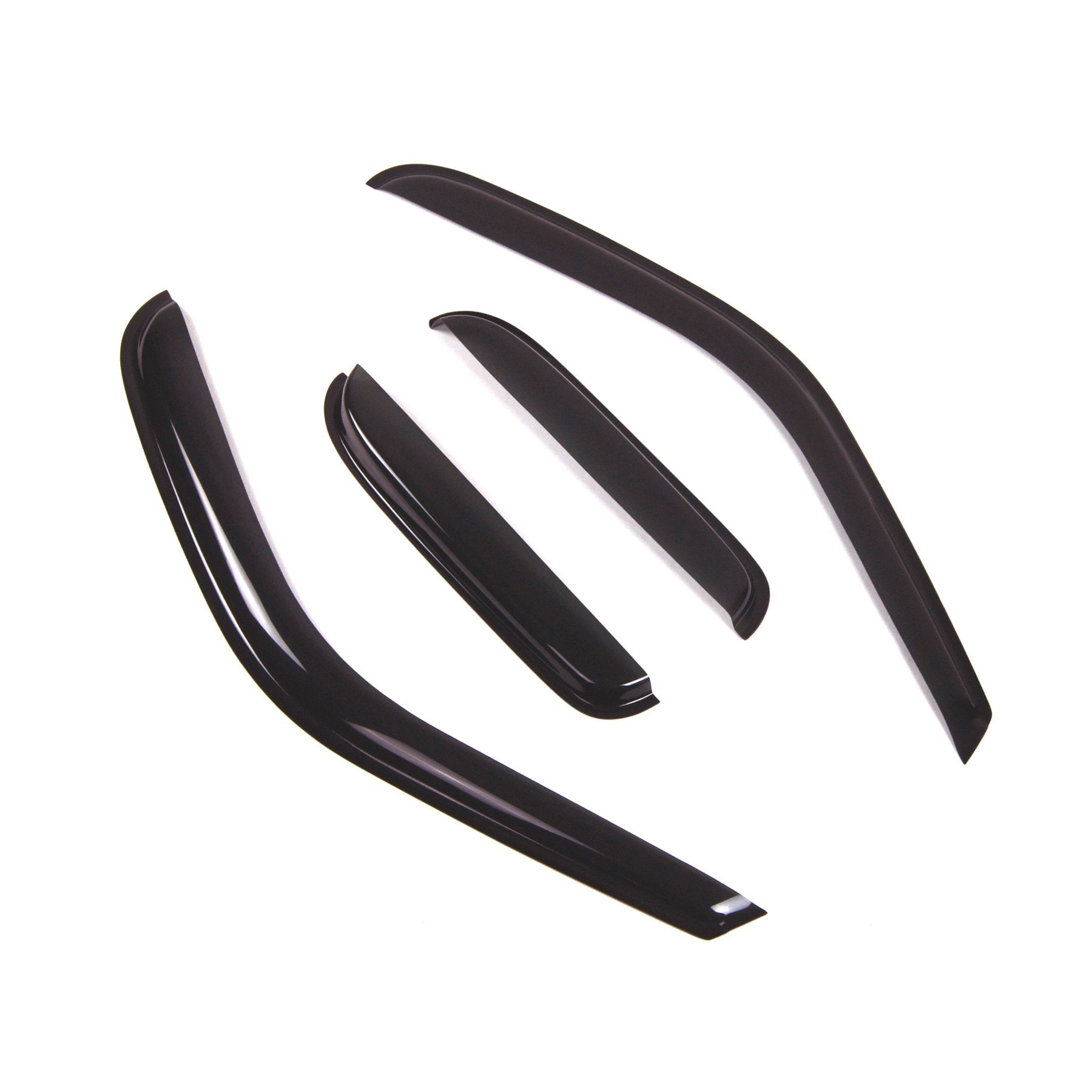 Tuningpros Wd2-459 Dark Smoke 4 Pcs Set Window Visor (Outside Mount) Deflector Rain Guard Compatible With 2000-2006 Toyota Tundr