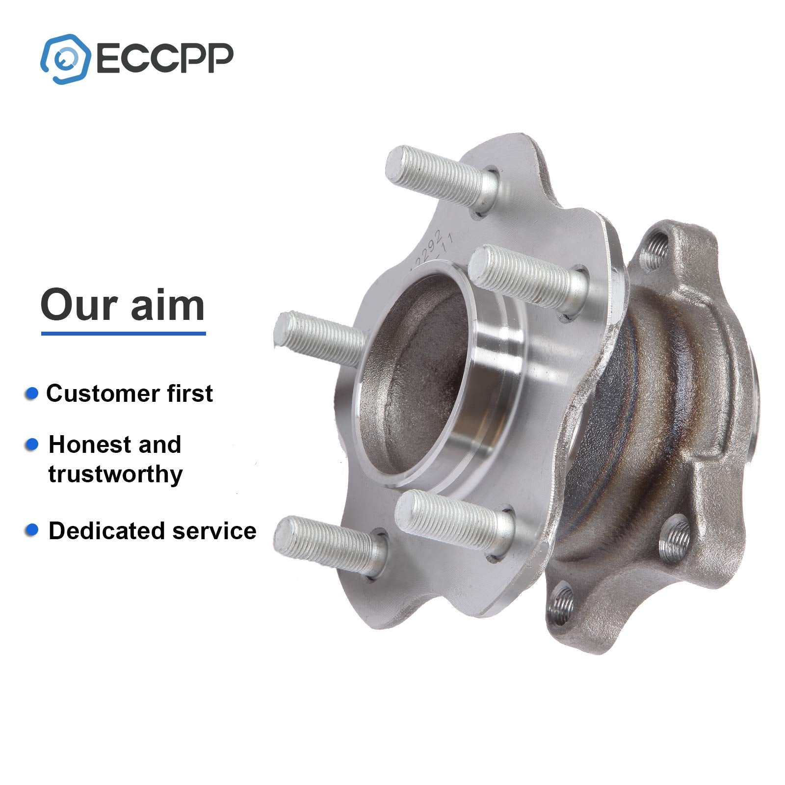 ECCPP Rear Wheel Bearing Hub Assembly 5 Lugs fit for Nissan Altima Maxima Questx 02 03 04 05 06 07 08 09 Compatible with 512292