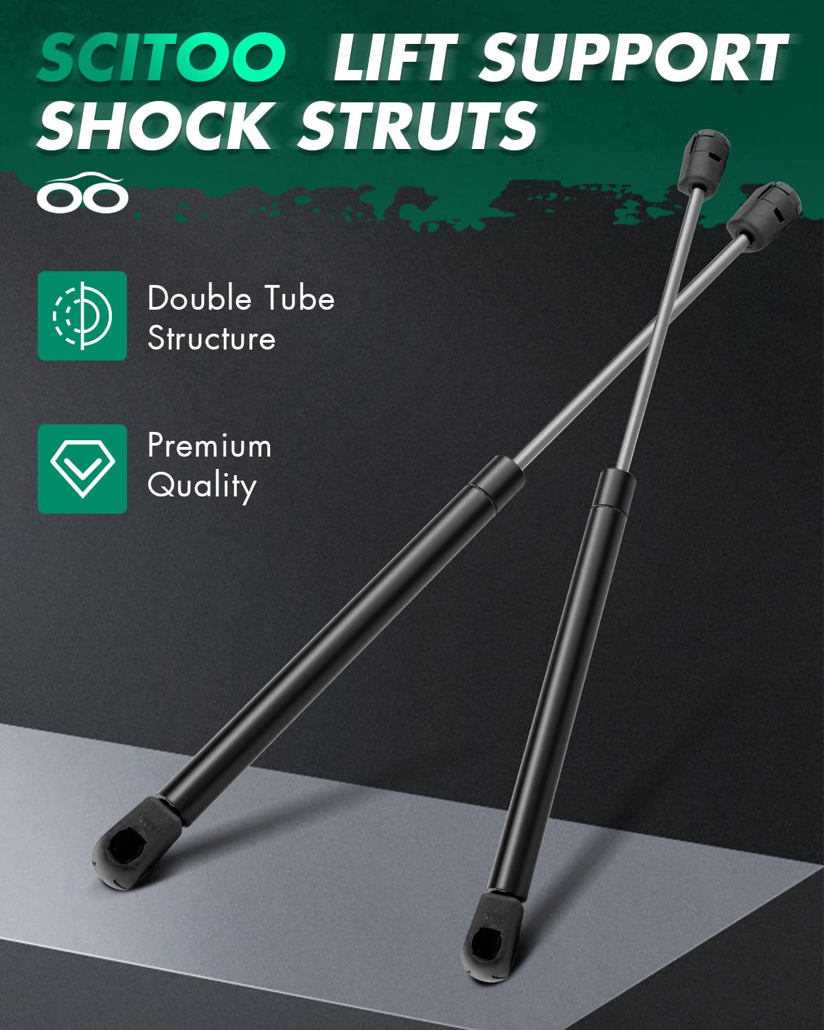 Scitoo Hood Lift Supports Replacement Struts Gas Springs Shocks Fit For Jeep Grand Cherokee 2005 2006 2007 2008 2009 2010 Set Of