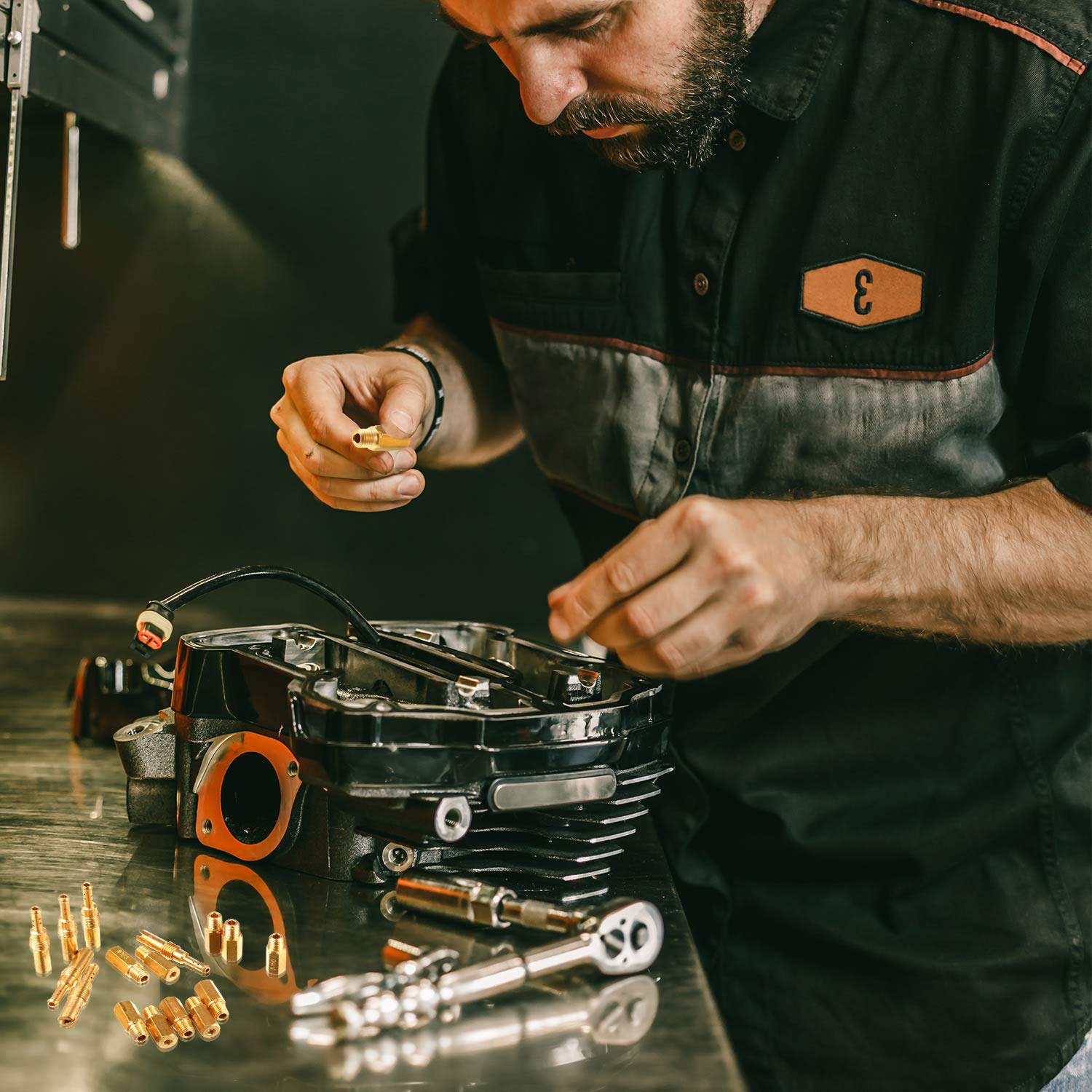 20 Pieces Carburetor Main Jet Kit, Include 10 Pieces Carburetor Main Jet And 10 Pieces Slow Jet Kit Compatible With Keihin Oko Koso Pe And For Pwk Carb