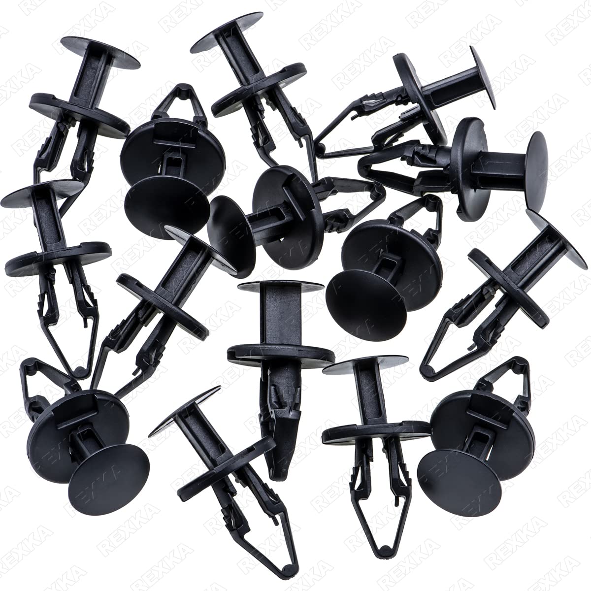 Rexka 15Pcs Cowl & Fender Liner Push-Type Retainer For Ford W712196-S300 Edge Escape F-150 Gm 11589293 Buick Century, Lacrosse R