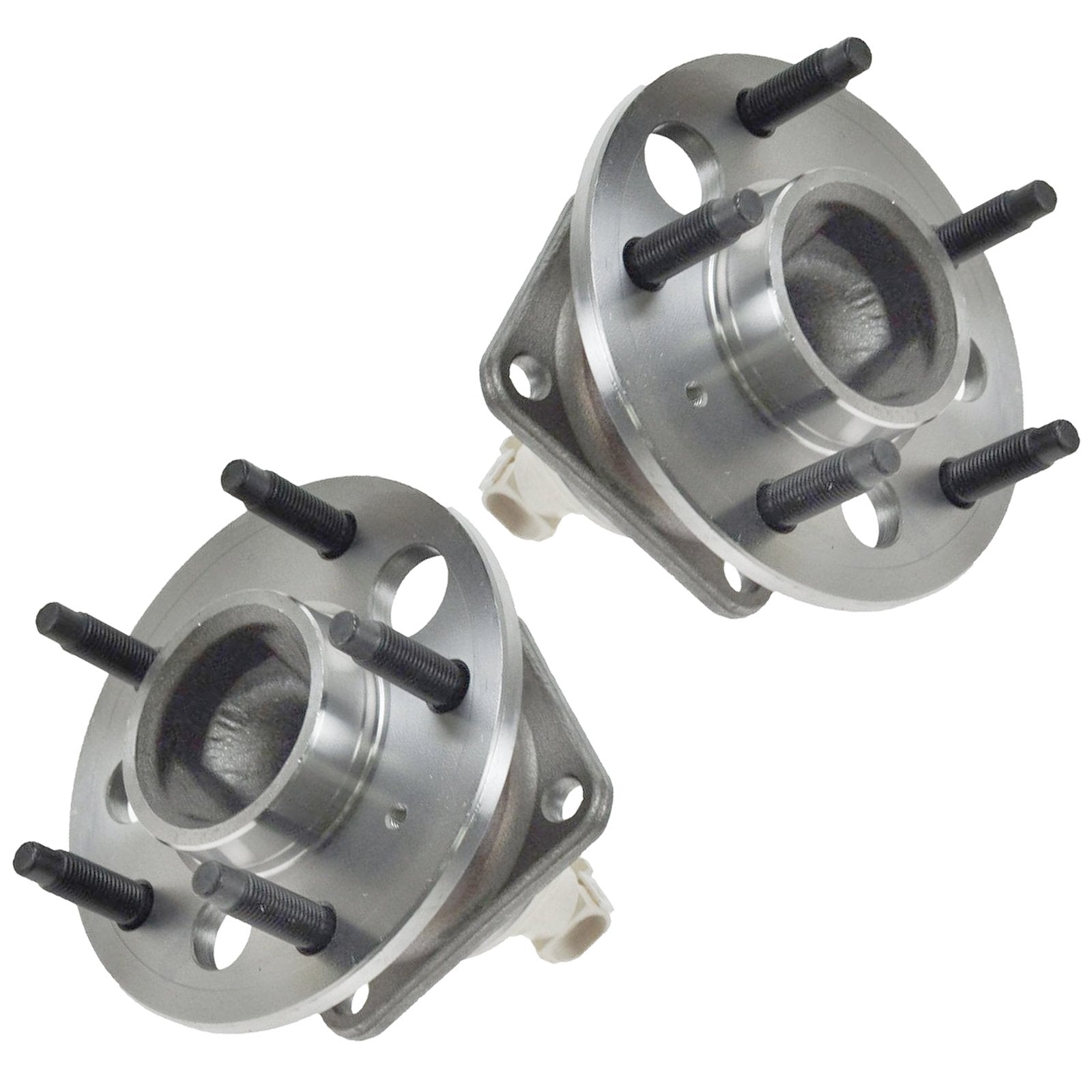 Trq Rear Wheel Hub & Bearing Pair W/Abs Fwd 5 Lug For Pontiac Saturn Buick Chevy