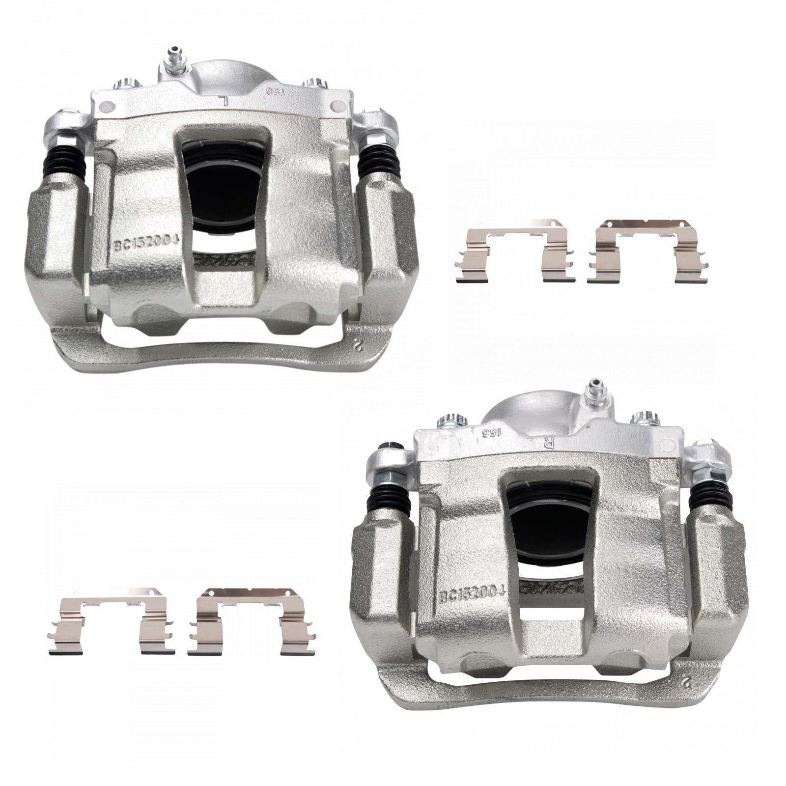 Trq Front Brake Caliper Set Compatible With 2011-2015 Hyundai Sonata 2011-2016 Kia Optima