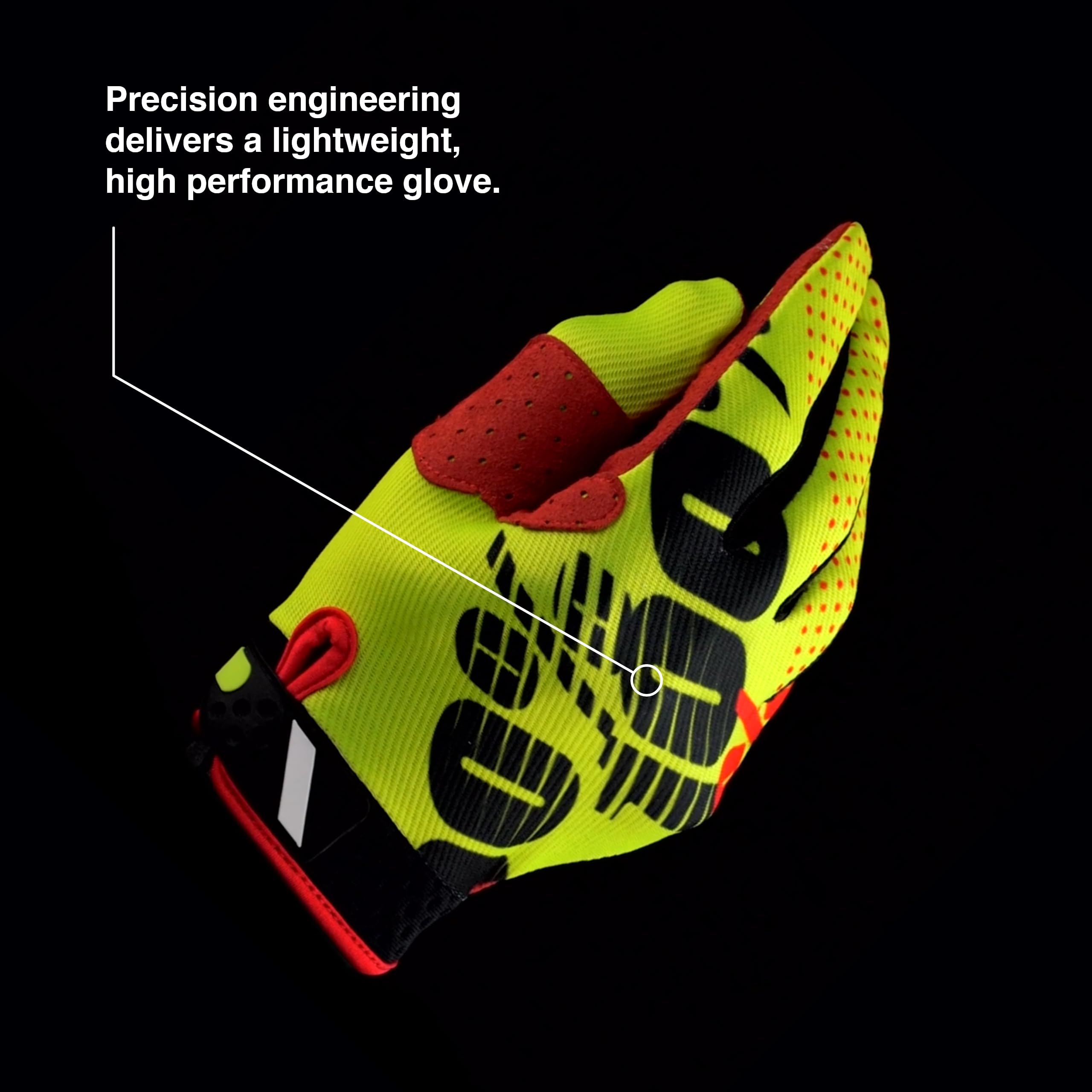 100% RIDEFIT Glove - Touch Screen Friendly & Lightweight Gloves for Bike Riding & MX - Bike Gloves with Neoprene Design - Navy/W
