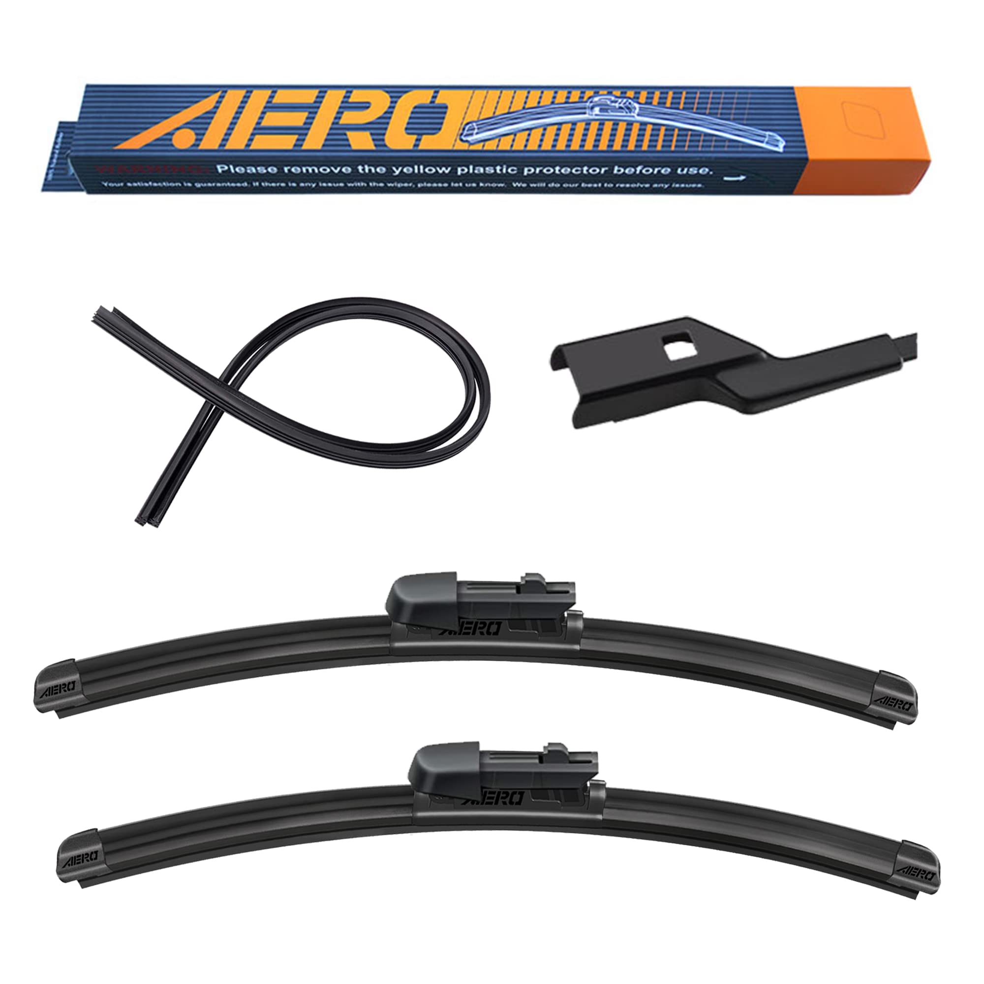 Aero Avenger 26''+14'' Premium All-Season Windshield Wiper Blades With Extra Rubber Refills Oem Replacement For Buick Encore & C