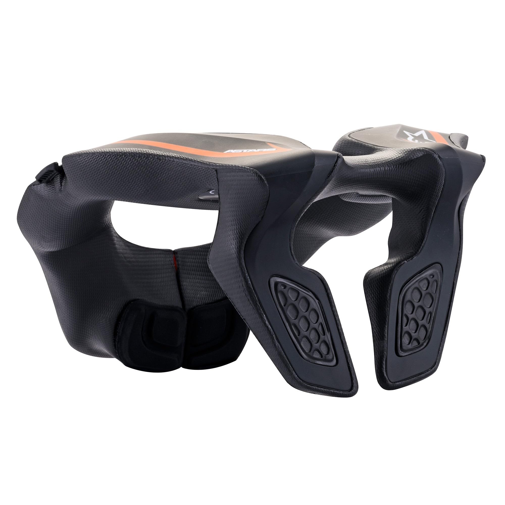 Alpinestars Youth Neck Support - One Size Fits All - Black/Orange (6540118-14-O/S)