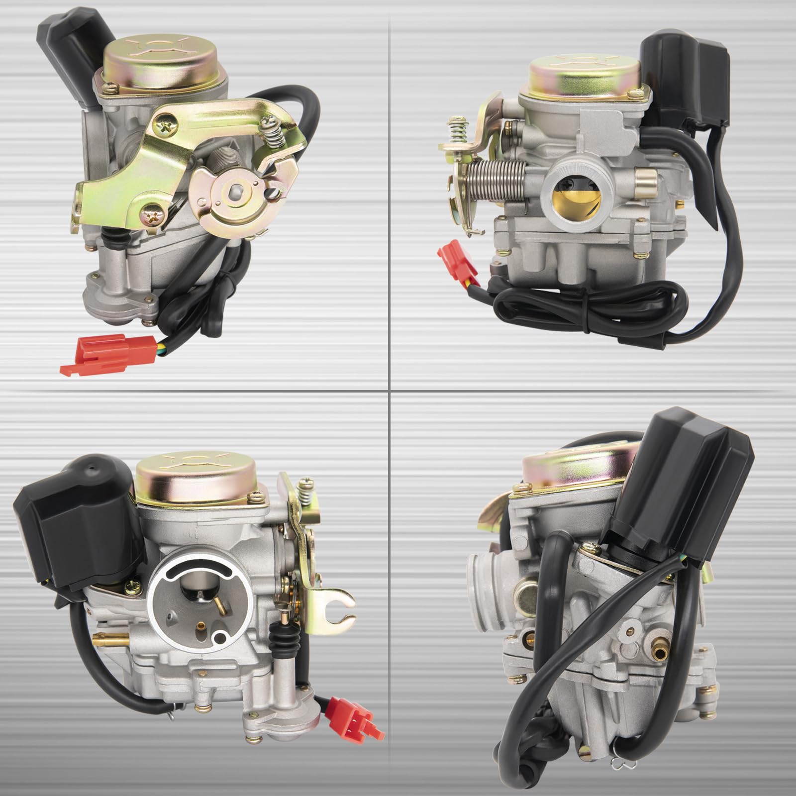 139QMB Carburetor Fit for 49CC 50CC GY6 4 Stroke Scooter Taotao Kymco Go Kart PD18J PD19J Moped Engine 18mm carb+ Intake Manifol