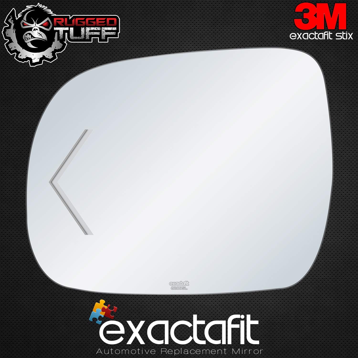 Exactafit 8209Sl Driver Side Mirror Glass Replacement Repair With Turn Signal Arrow Compatible With 2006 2007 2008 2009 2010 Toyota Sienna