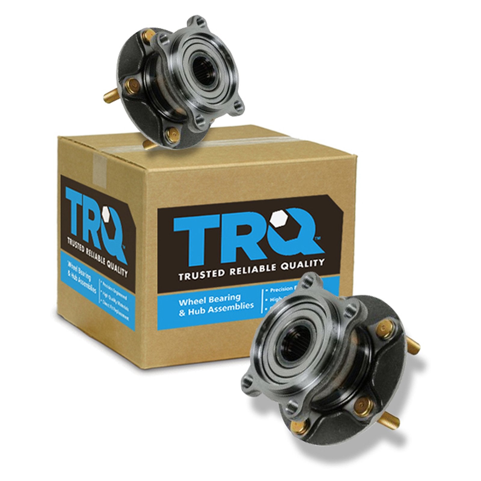 Trq Rear Wheel Hub Bearings Assembly Set Compatible With 2004-2011 Mitsubishi Endeavor