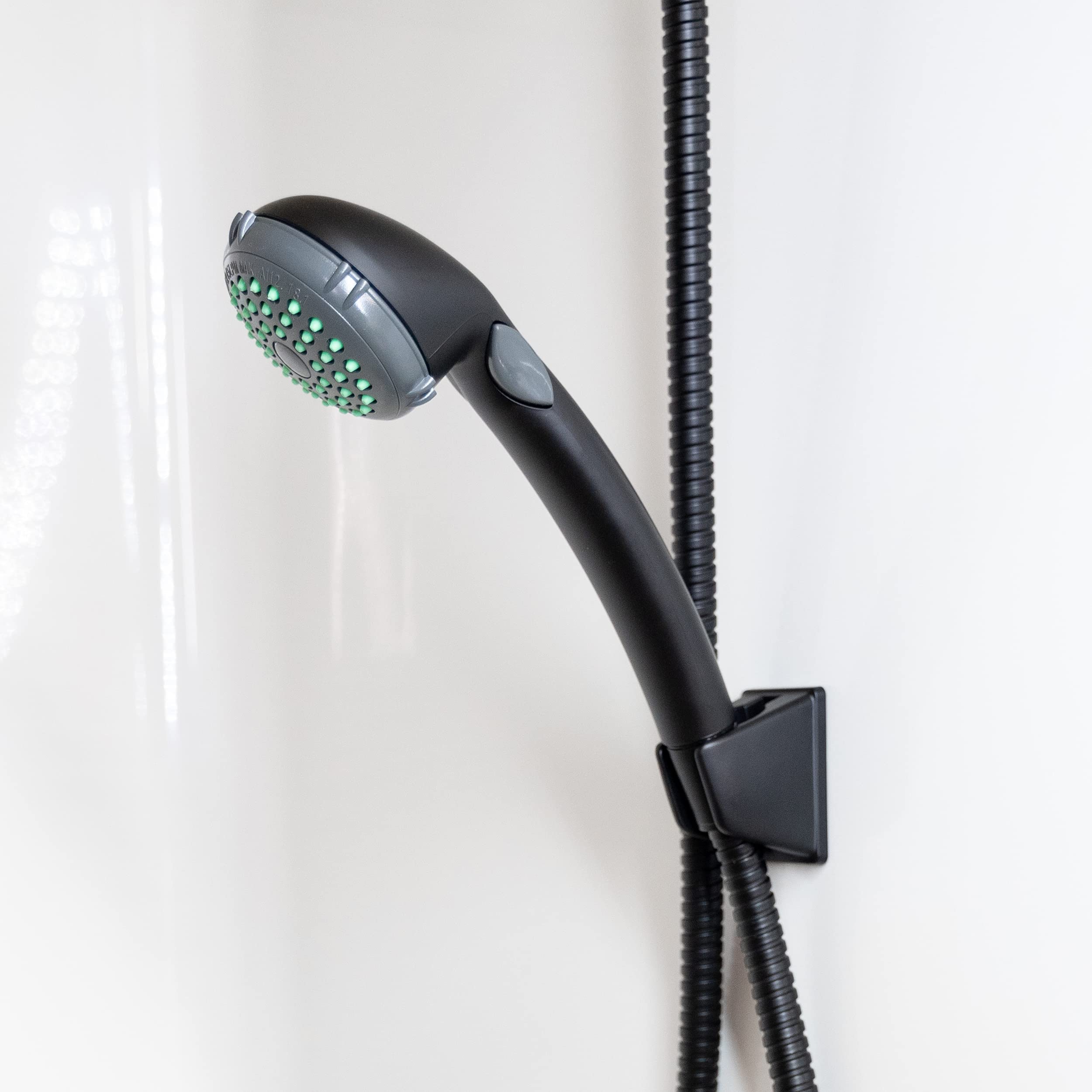 Dura Faucet Df-Sa156-Mb Rv Handheld Shower Wand Bracket Holder - Mounting Screws Included (Matte Black)