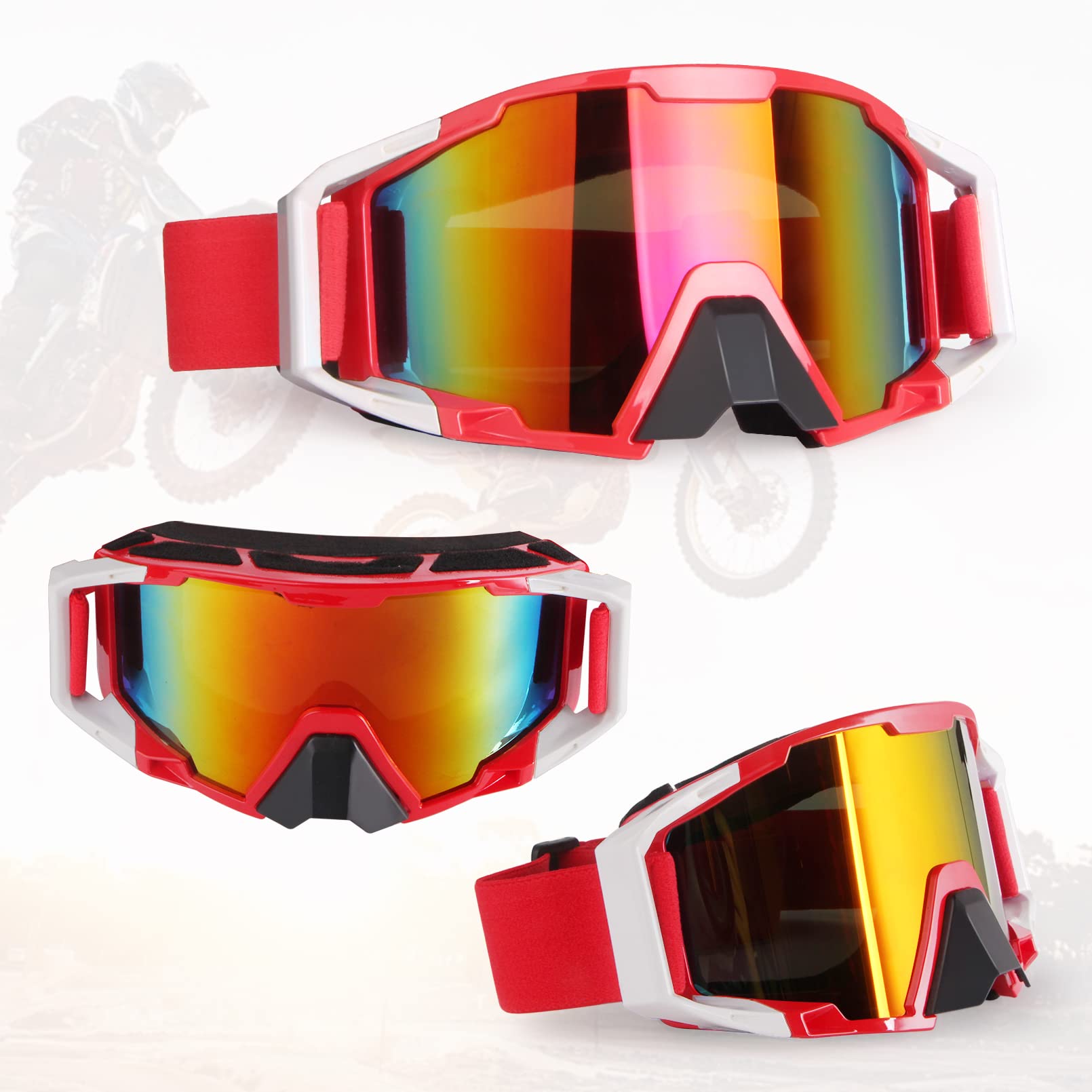 Motorcycle Motocross Goggles Off Road Dirt Bike ATV UV Protection Goggles Motorbike Dustproof Riding Racing Helmet Goggle UTV MX