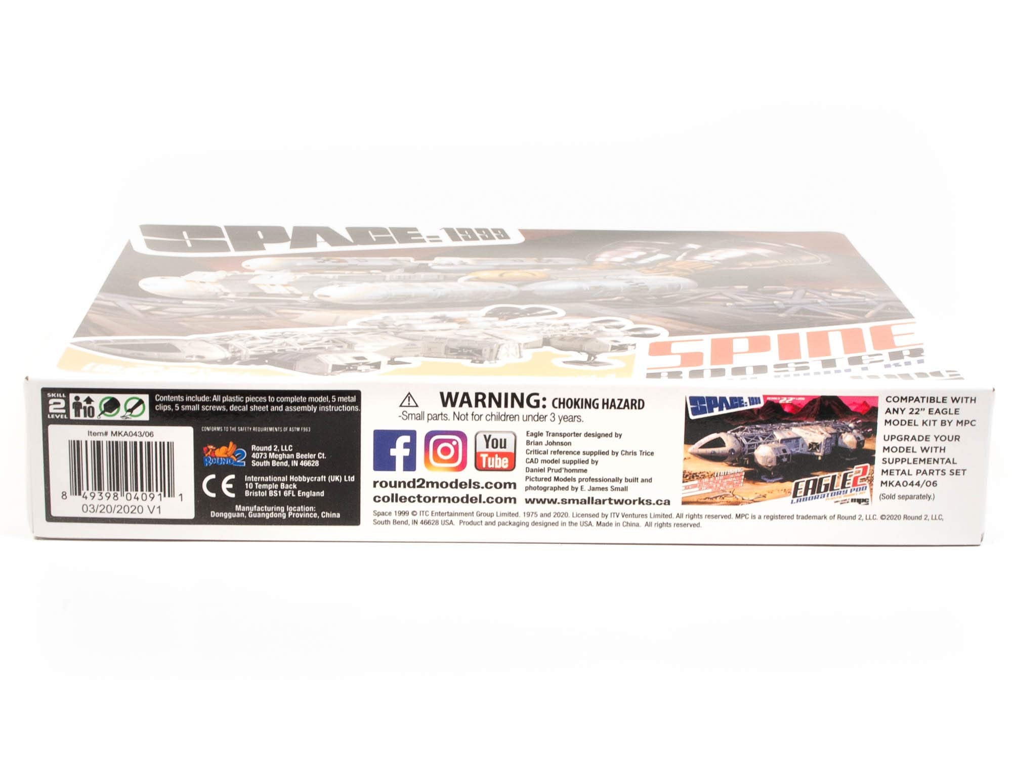 Polar Lights 1 48 Space 1999 22' Booster Pack Accessory Set, Pllmka043, White