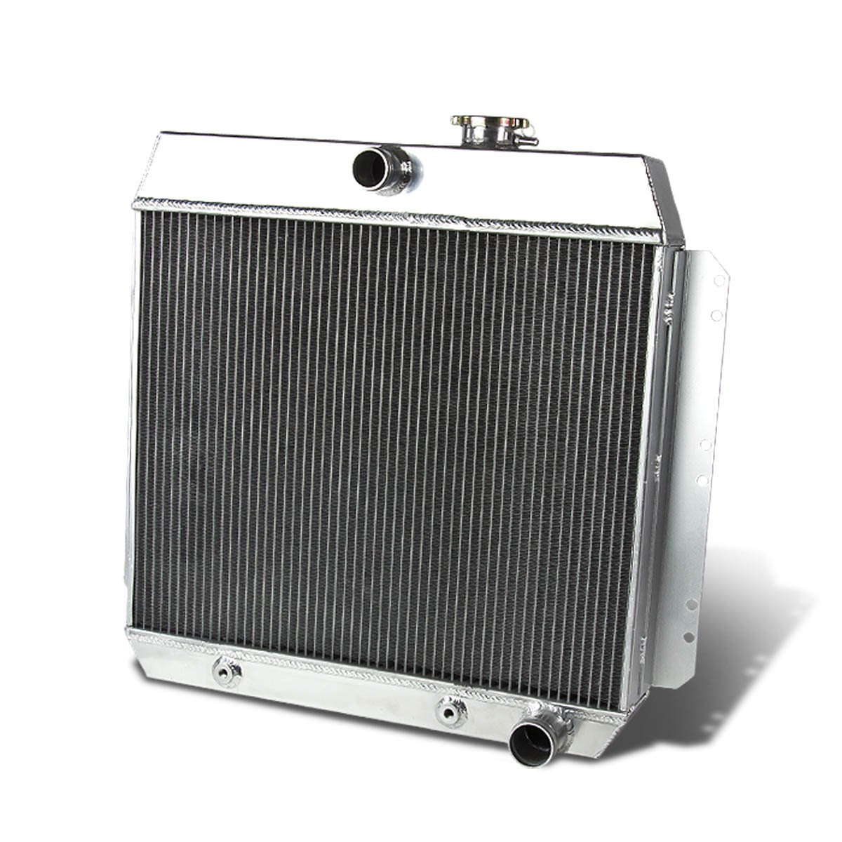 DNA Motoring RA-CHEVYT49-3 3-Row Full Aluminum Radiator Compatible with 49-52 Styleline/Fleetline, 53-54 One-Fifty Series/Two-Te