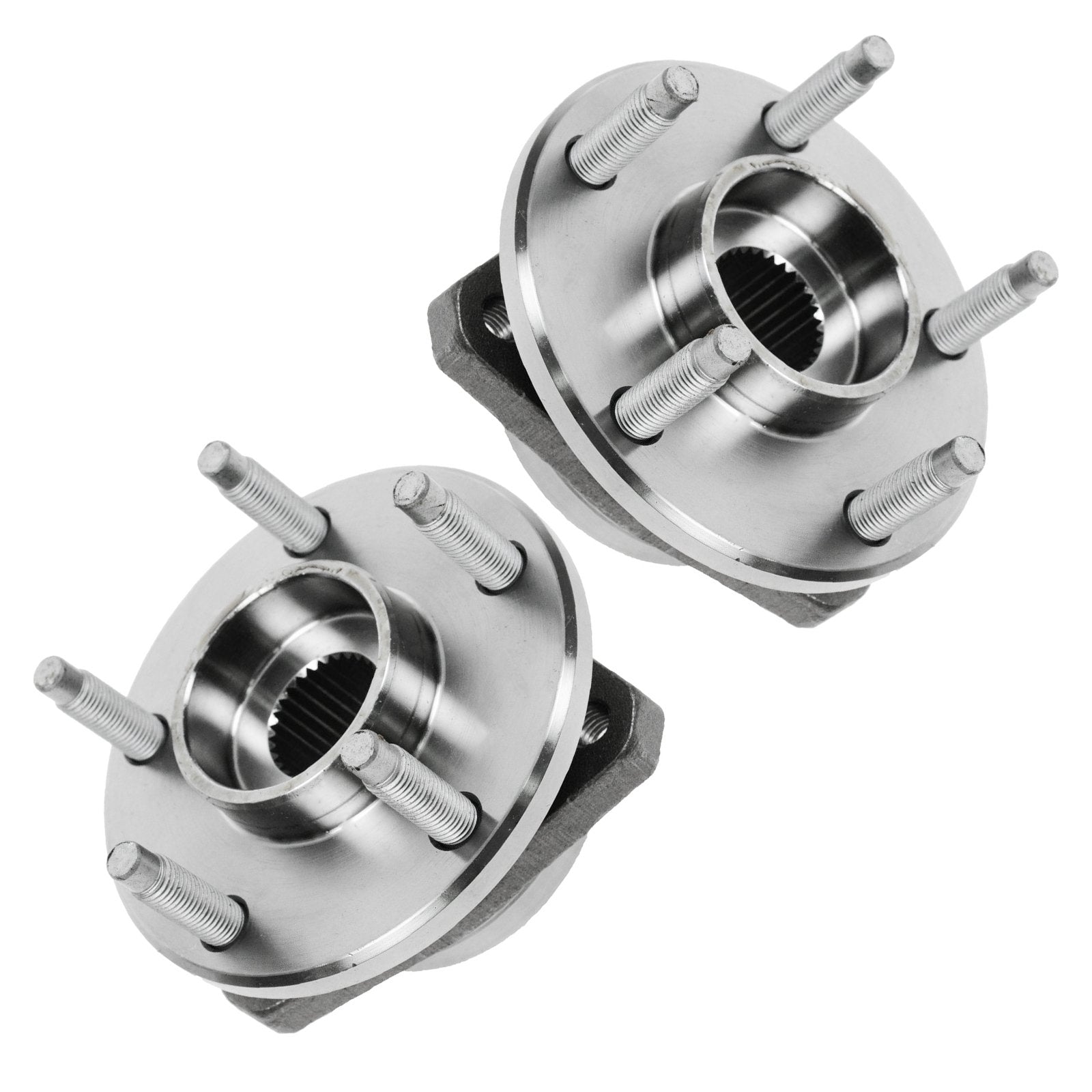 Trq Front Wheel Hub Bearings Assembly Set Compatible With 2004-2007 Chevrolet Malibu 2005-2007 Pontiac G6